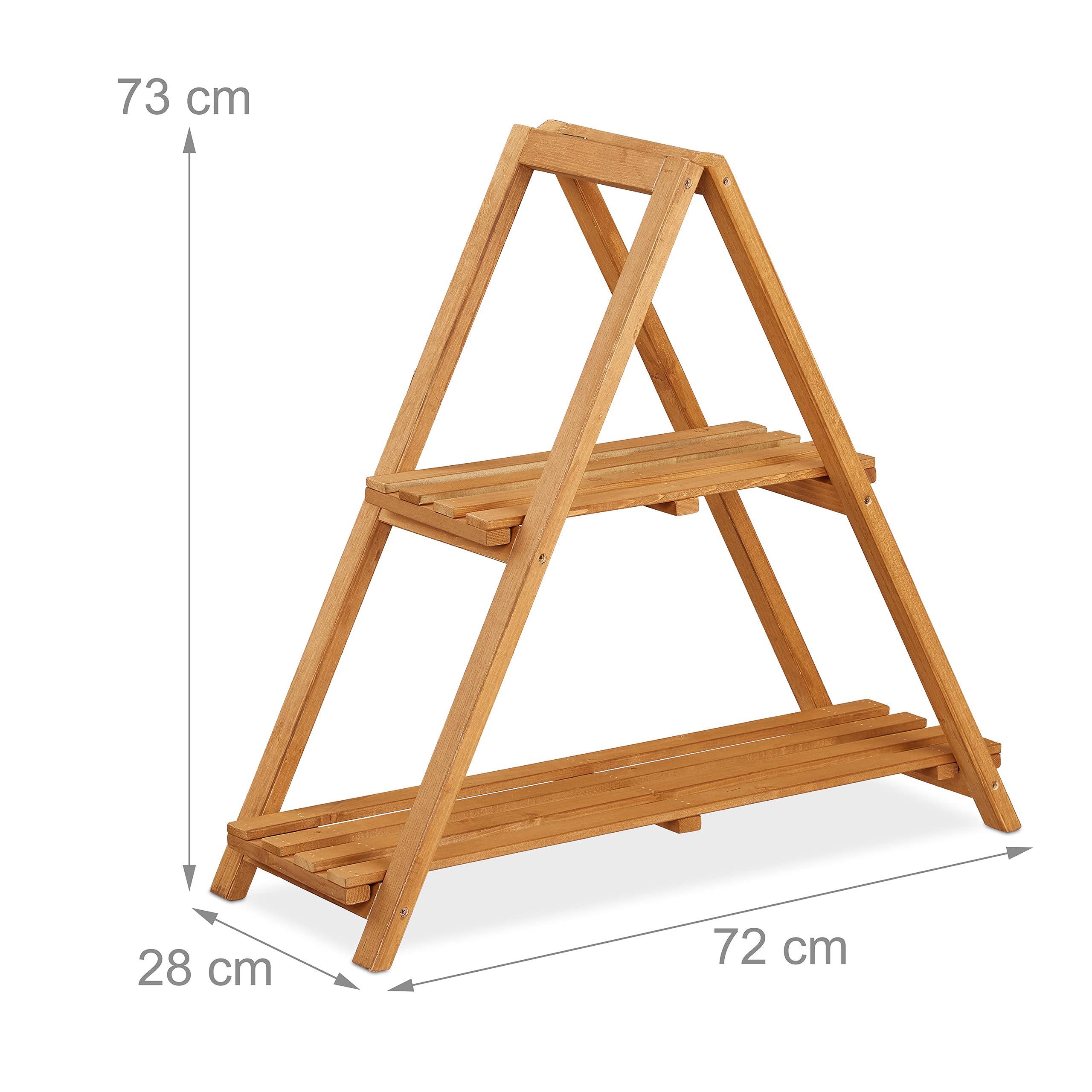 relaxdays-blumentreppe-holz-2-etagen-klappbar-73x72x28-cm-hellbraun image 4