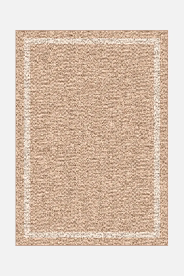 teppana-jute-haptik-ava-crema-teppich-waschbarer-boho-teppich image 1