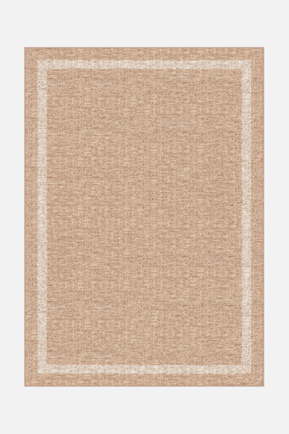 teppana-jute-haptik-ava-crema-teppich-waschbarer-boho-teppich image 1