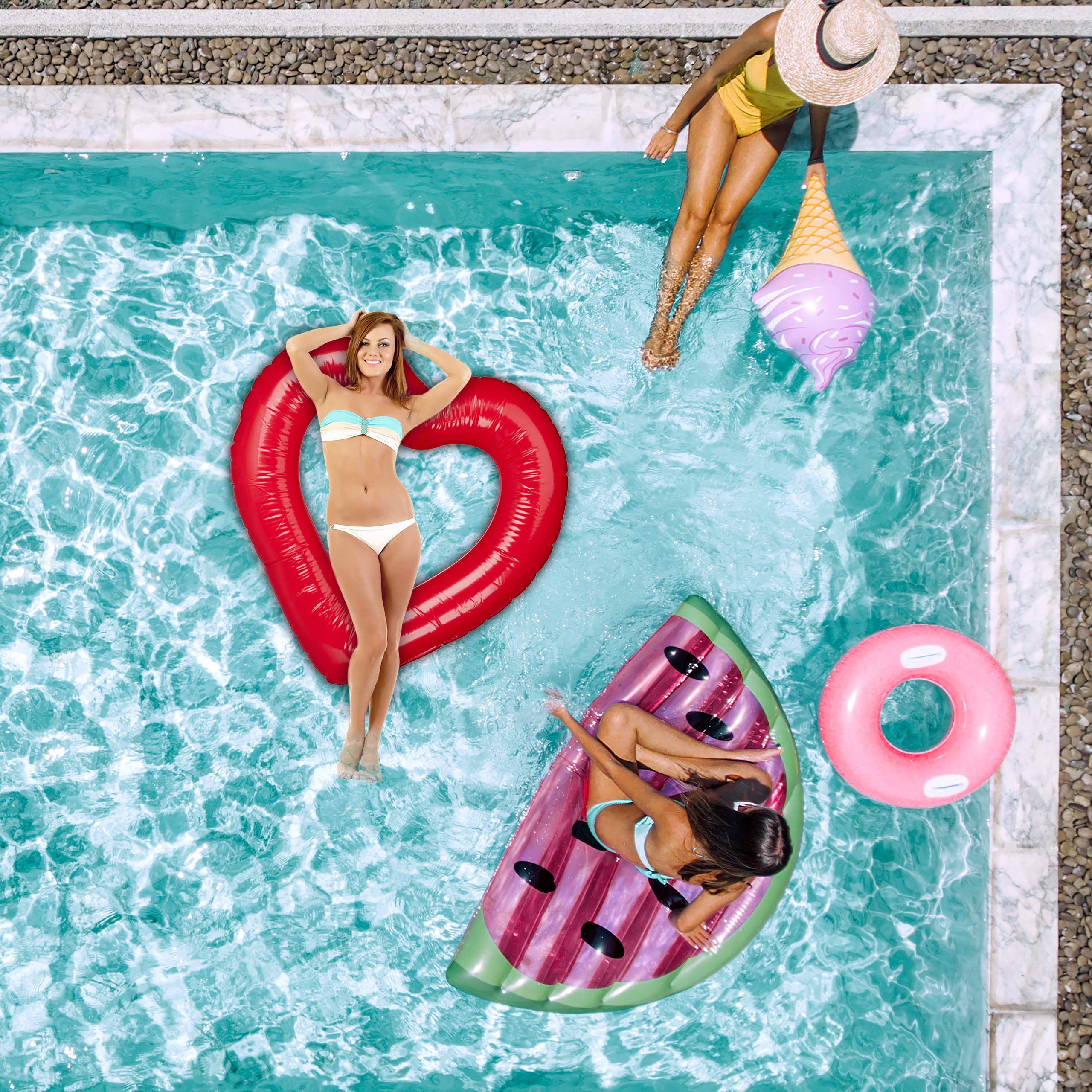 relaxdays-herz-schwimmring-aufblasbar-rot-100-x-100-cm-badering-in-herzform image 2