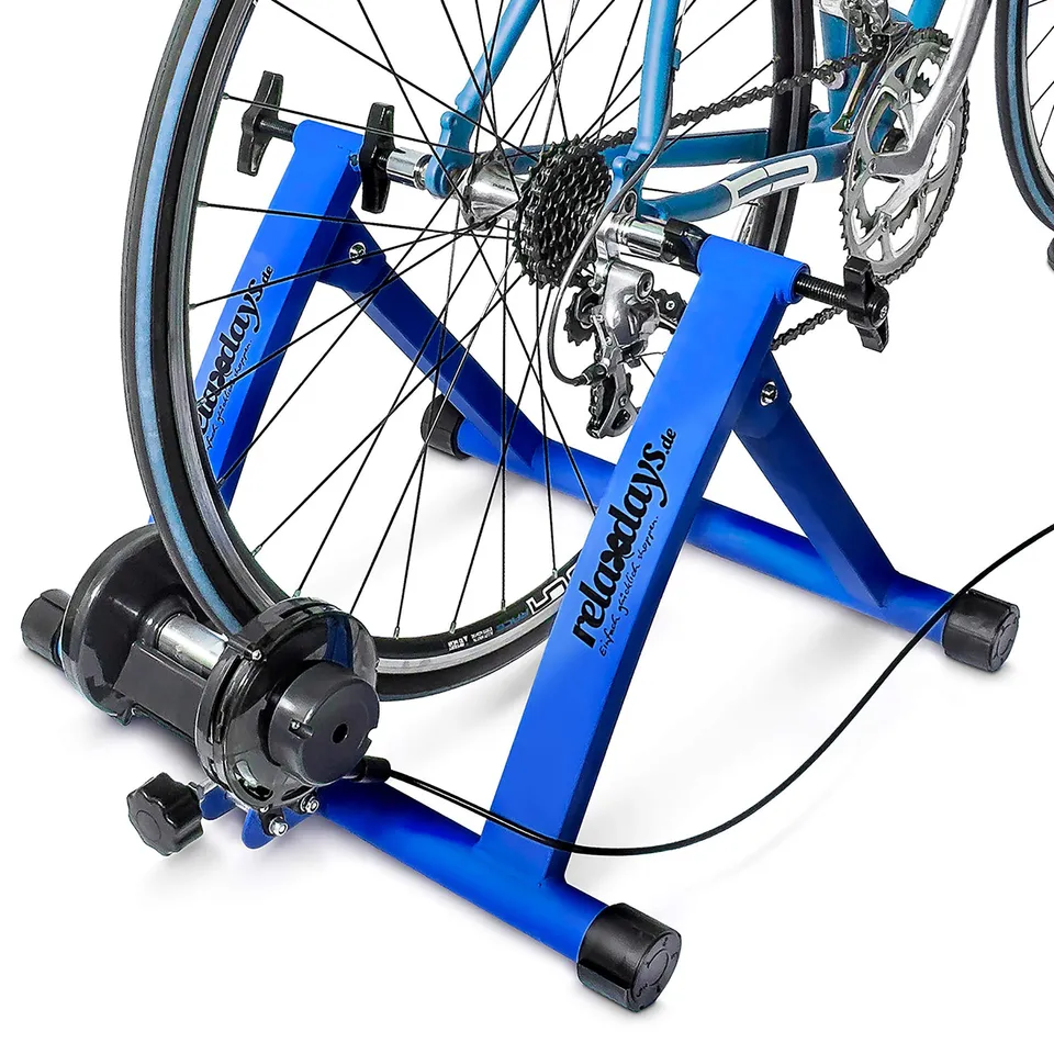 relaxdays-fahrrad-rollentrainer-stahl-26-28-zoll-mit-6-gang-schaltung-bis-120-kg image 1