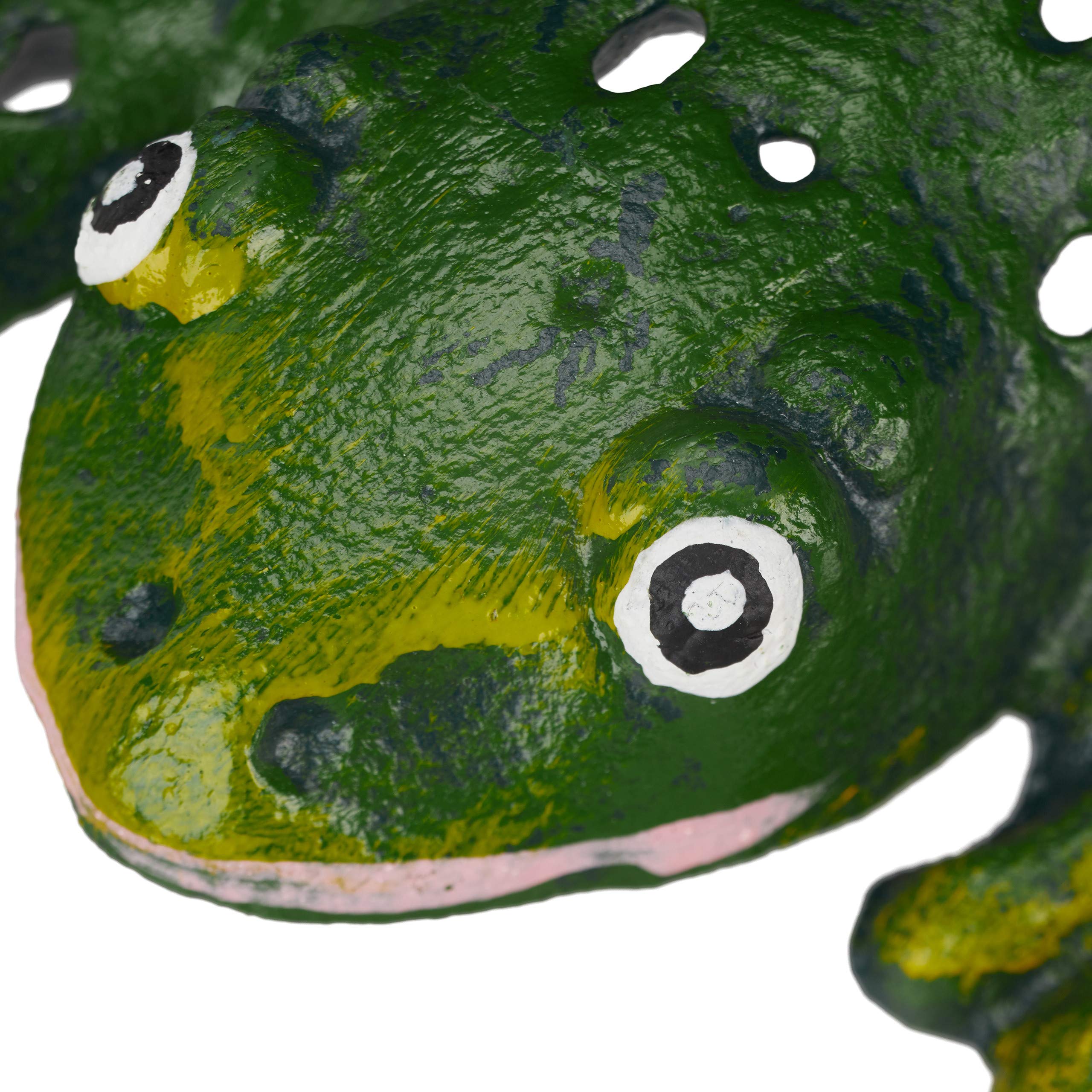 relaxdays-gartenfigur-frosch-2er-set-gusseisen-gr-n-wetterfest image 7