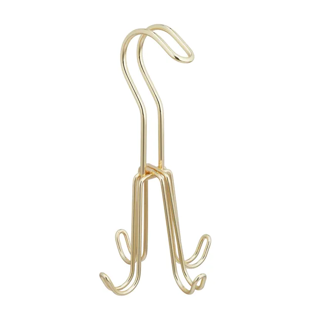 relaxdays-g-rtelhalter-gold-4-haken-g-rtelb-gel-18-x-9-x-9-cm-f-r-schrank-metall image 1