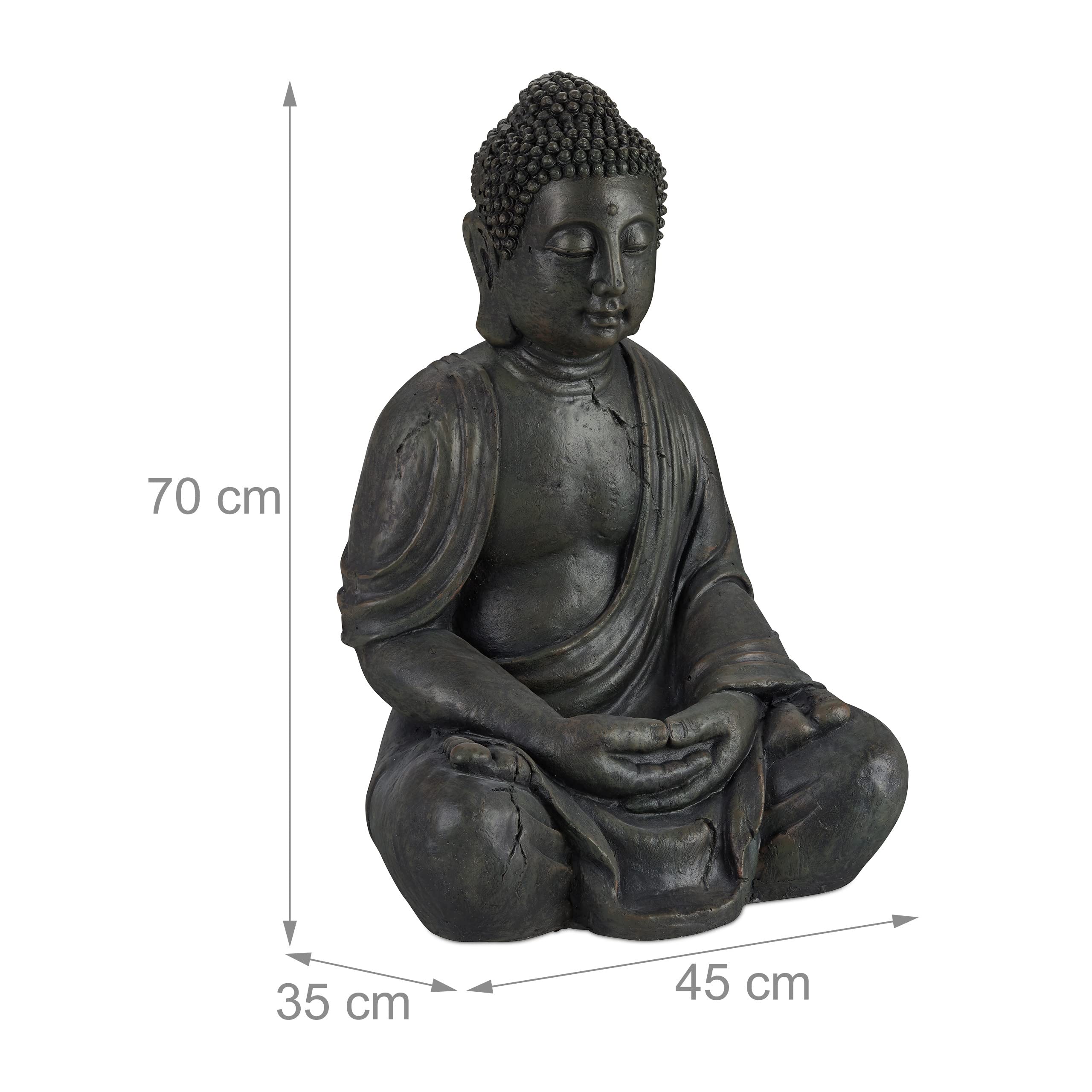 relaxdays-buddha-figur-sitzend-xl-70-cm-polyresin-dunkelgrau image 4