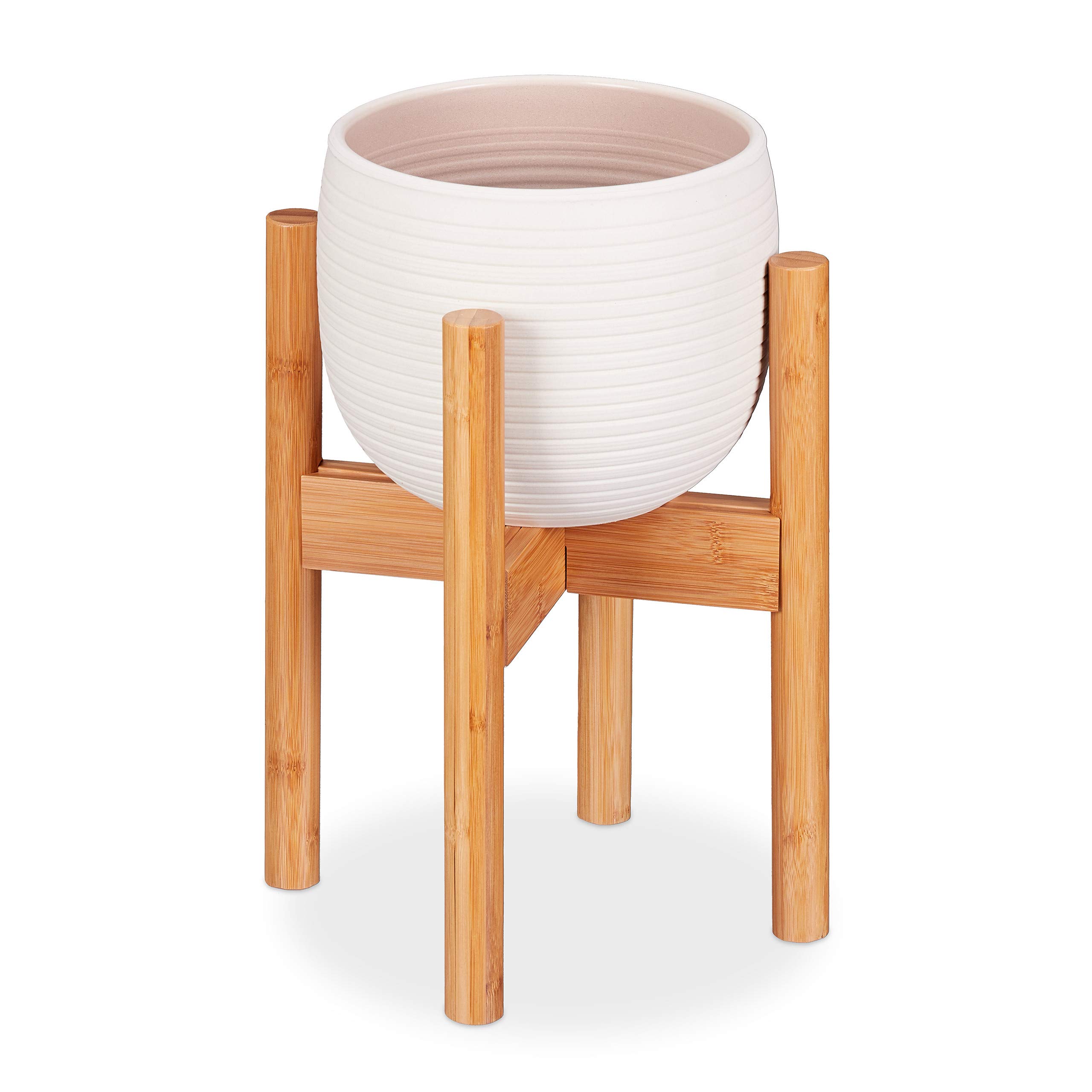 relaxdays-blumenst-nder-bambus-verstellbar-f-r-t-pfe-bis-32-cm-h-35-5-cm-natur image 1