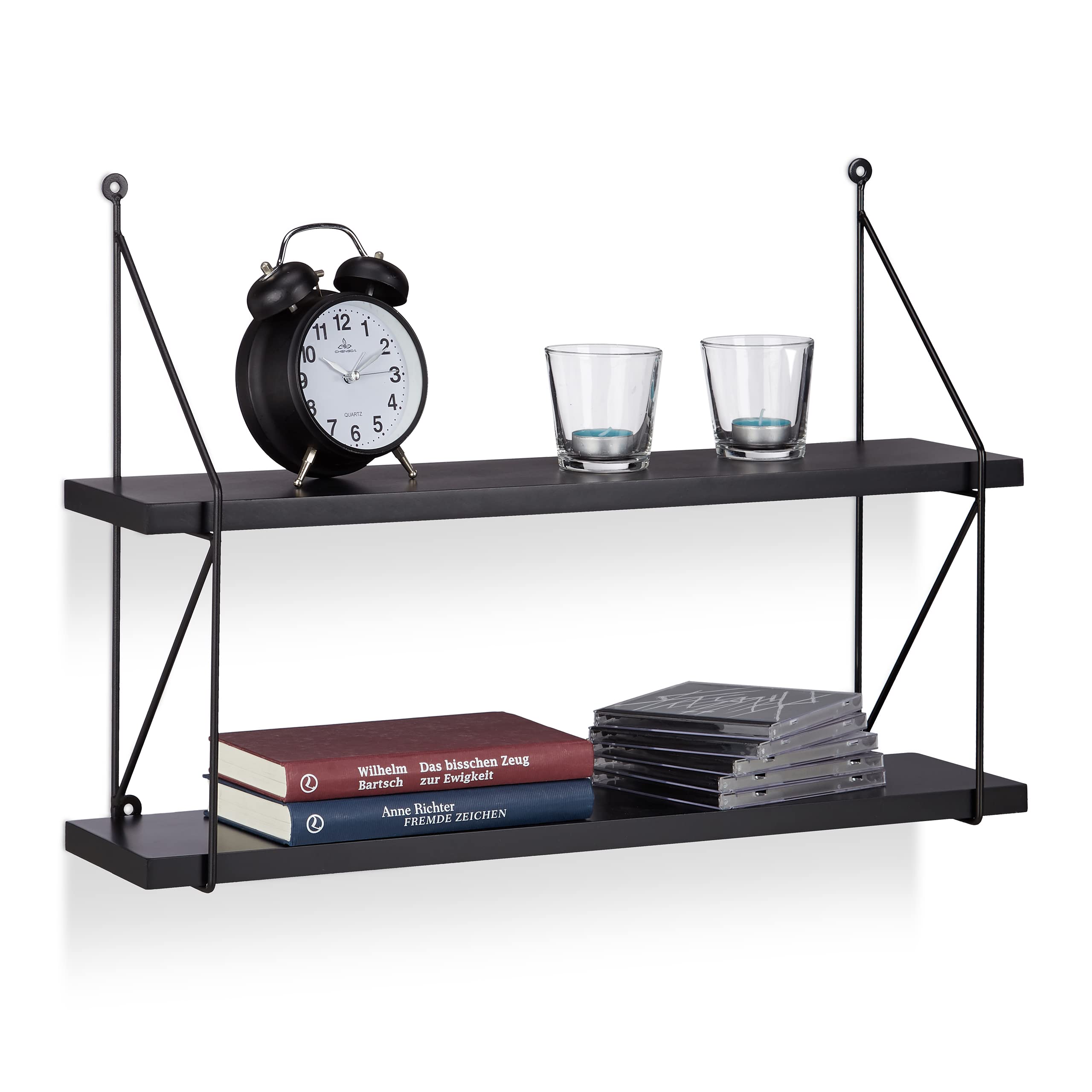 relaxdays-h-ngeregal-wand-2-ebenen-42-x-60-x-16-cm-gr-n image 6
