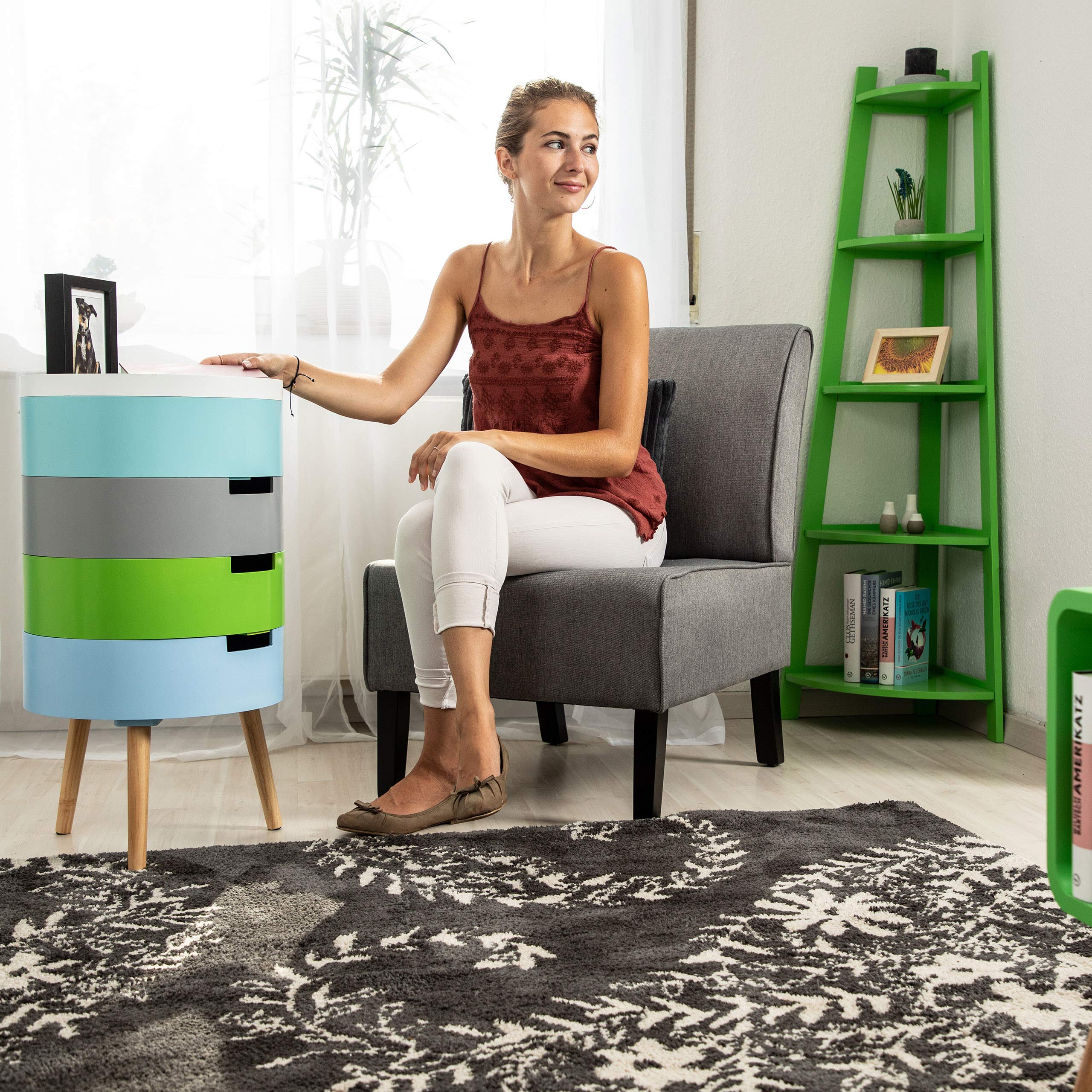 relaxdays-eckregal-rund-5-f-cher-144-x-53-x-37-cm-blau image 2