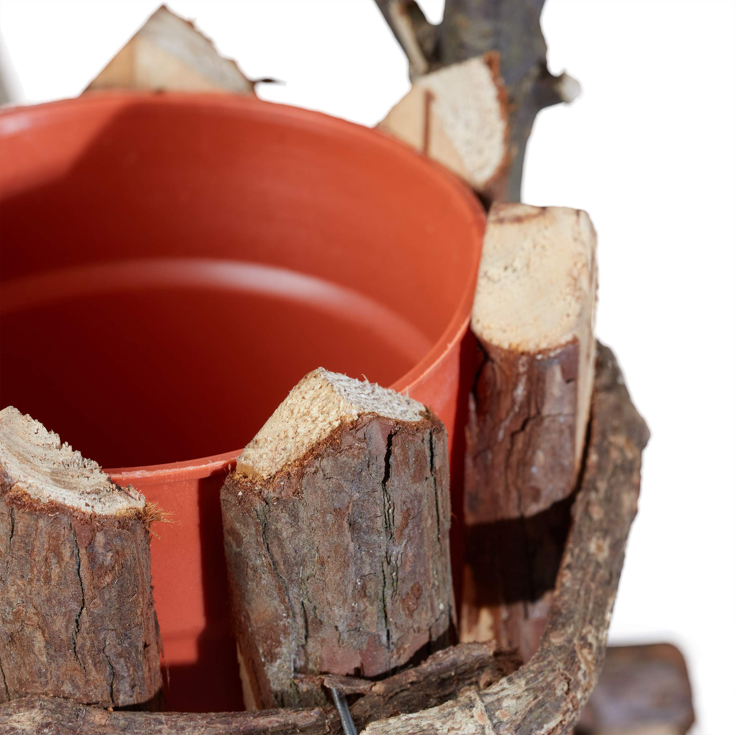 relaxdays-holz-blumentopf-mit-vogelhaus-34x17x13-cm-bertopf-baumrinde-braun image 6