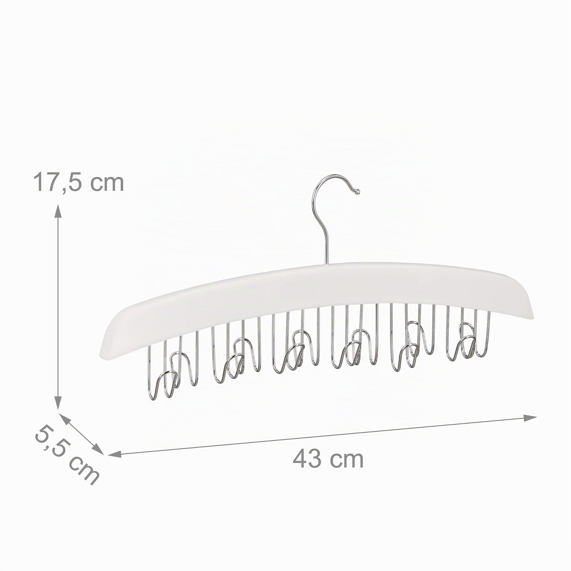 relaxdays-g-rtelhalter-kleiderschrank-12-haken-360-lotusholz-wei image 4