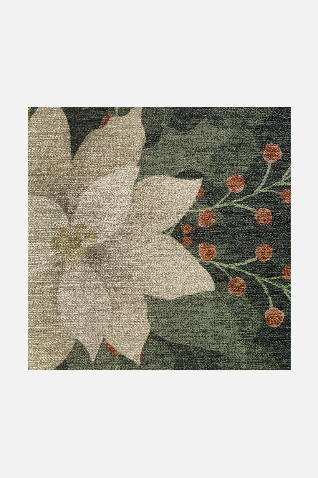 teppana-weihnachtsstern-dunkelgr-n-teppich-waschbarer-design-teppich image 7