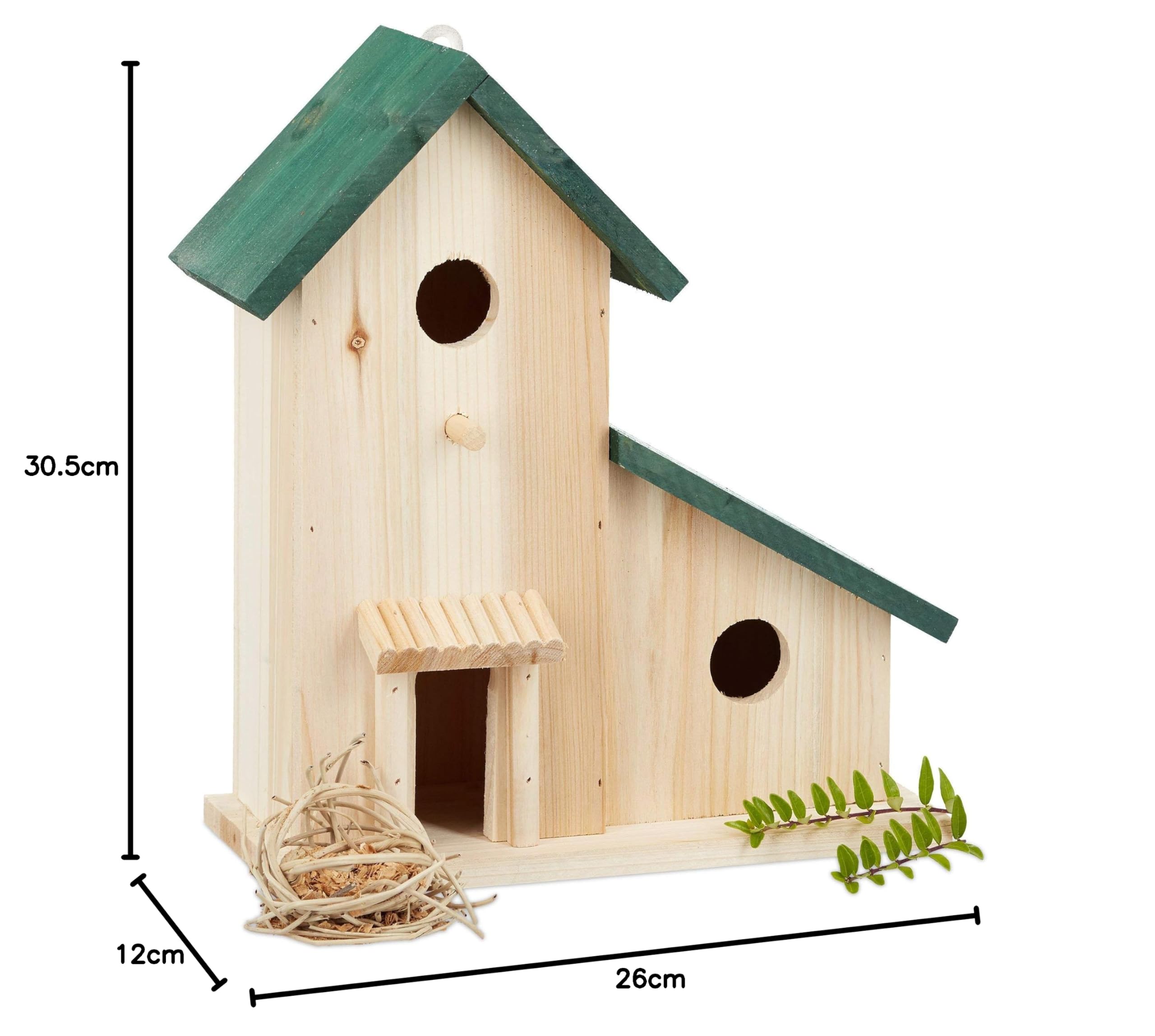 relaxdays-vogelvilla-aus-holz-nisthilfe-und-futterhaus-gr-n-30-5-x-26-x-12-cm image 8