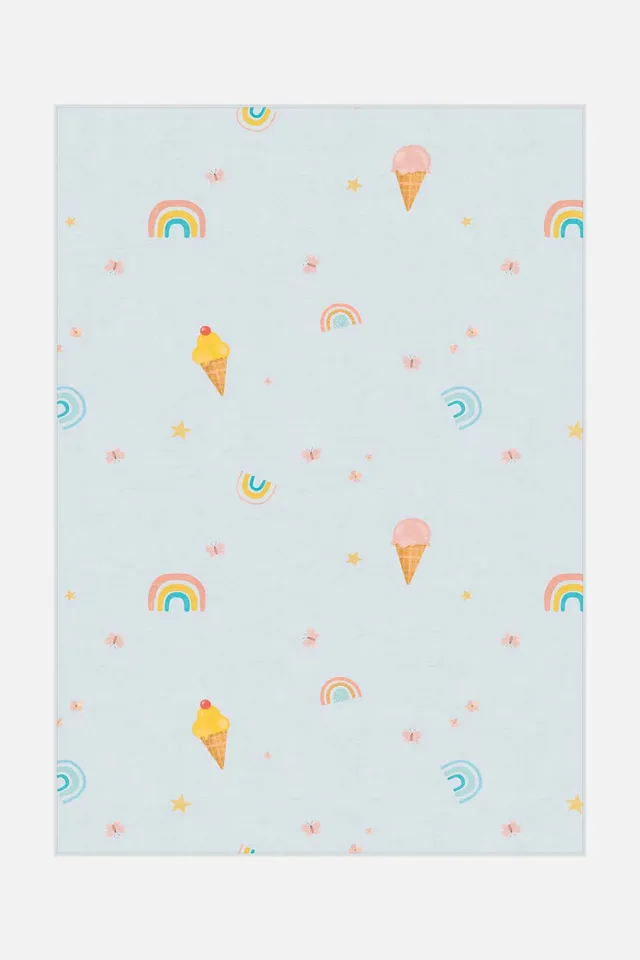 teppana-eis-traum-teppich-waschbar-blau-kinder image 1