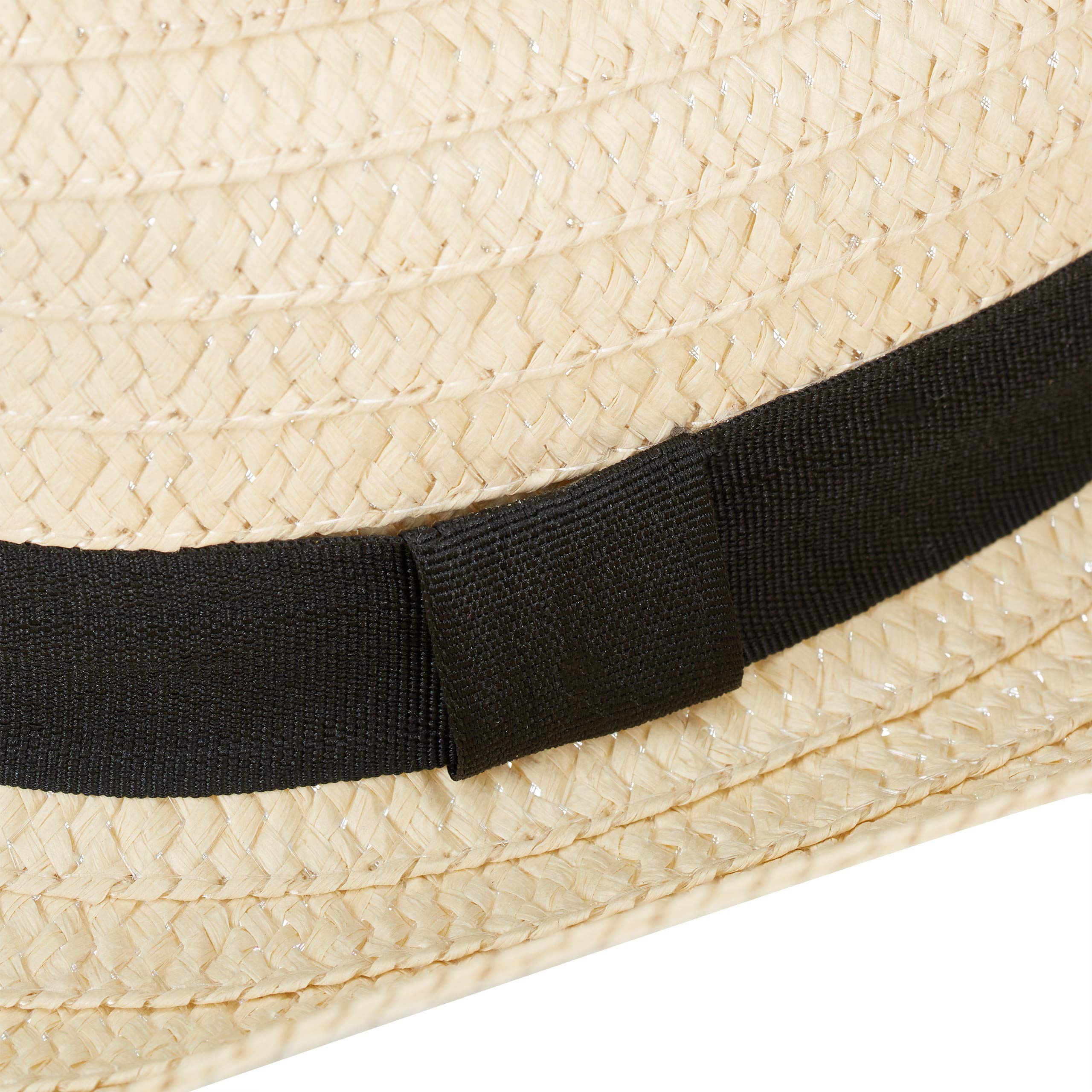 relaxdays-panamahut-strohhut-bogart-beige-mit-schwarzem-band-damen-herren image 6