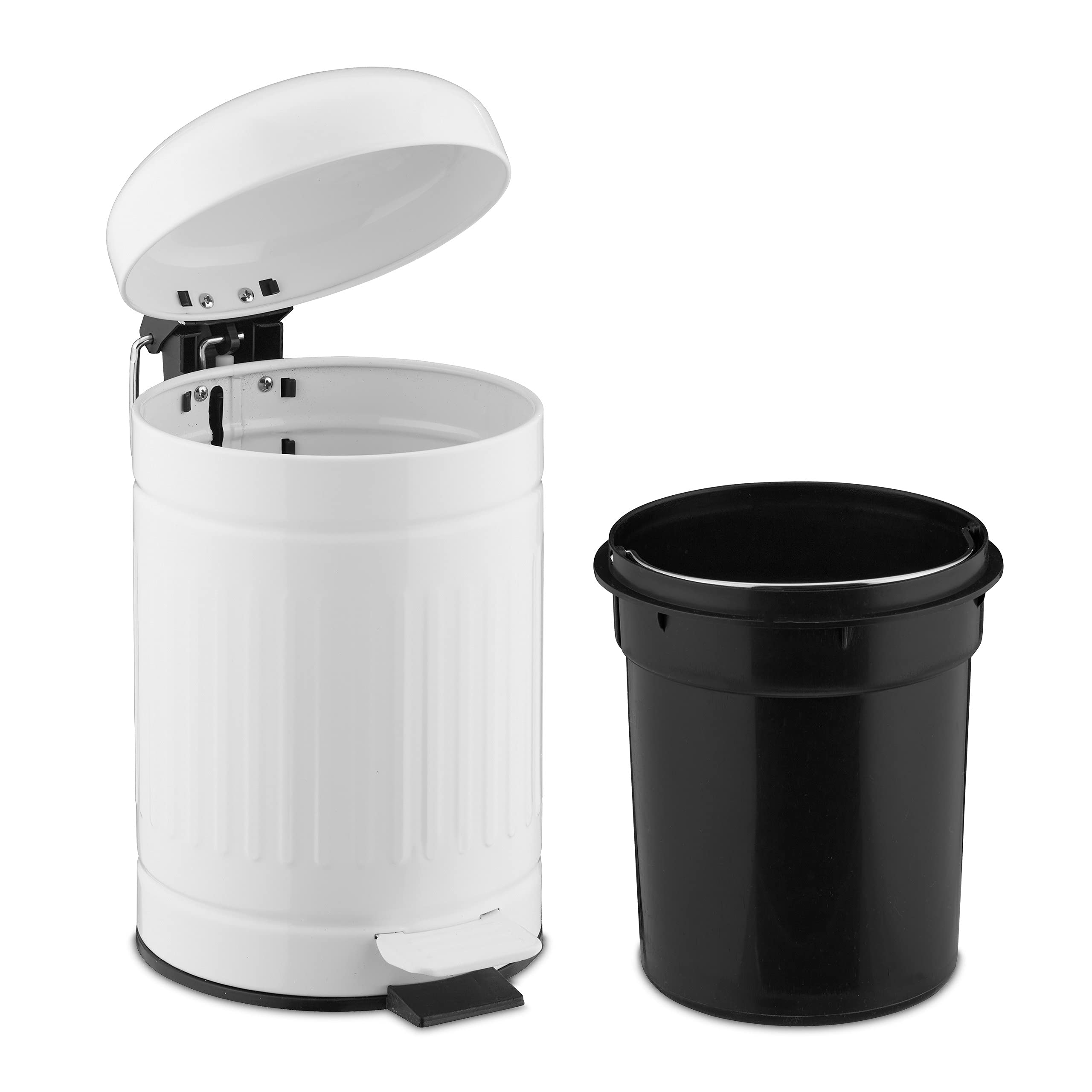 relaxdays-treteimer-3-liter-mit-absenkautomatik-metall-wei image 6