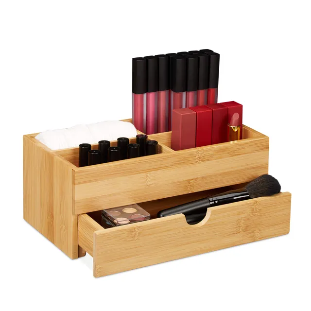 relaxdays-bambus-kosmetik-organizer-11-x-27-x-15-cm-natur image 1
