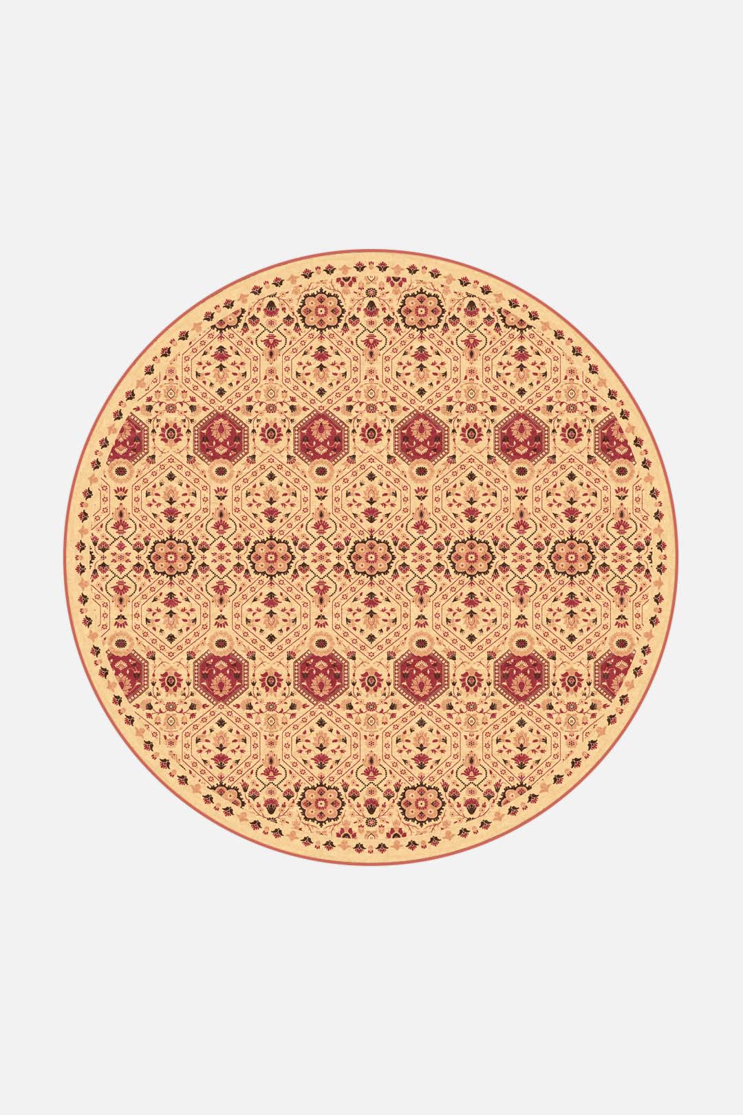 teppana-hangi-orange-teppich-waschbarer-floral-teppich-gelb-orange image 8