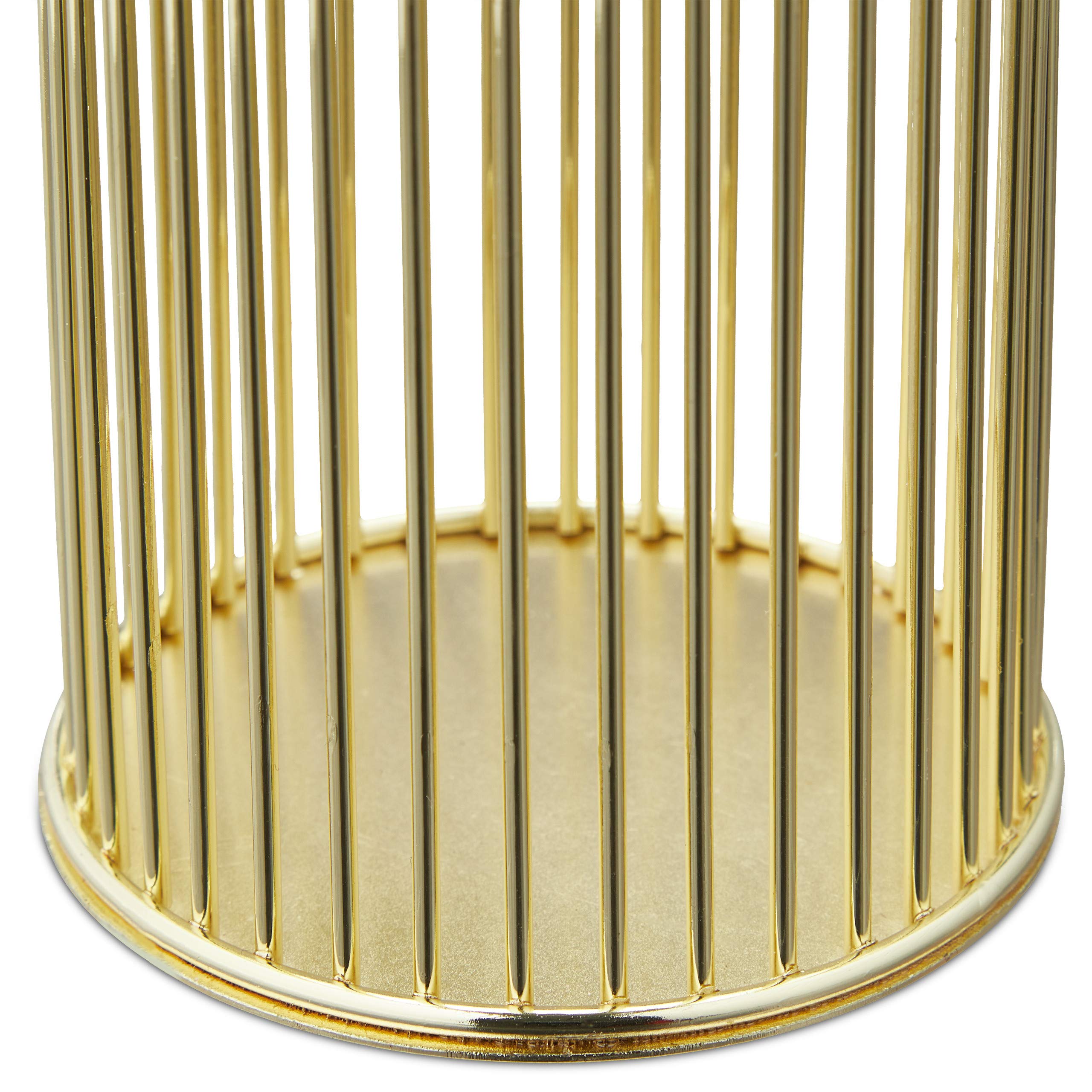relaxdays-stiftehalter-rund-draht-gold-h-10-x-d-8-cm image 7