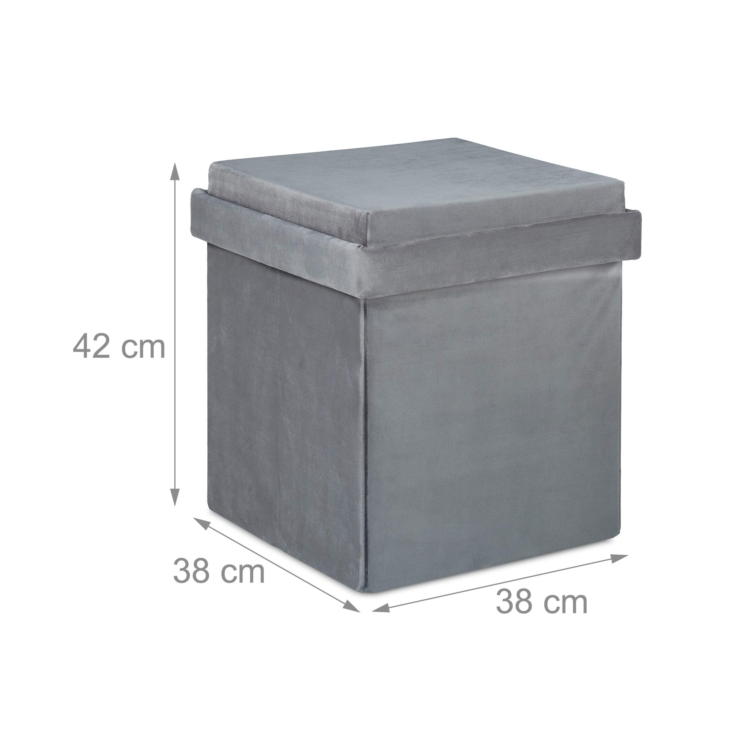 relaxdays-samthocker-mit-stauraum-und-tablett-42-x-38-x-38-cm-grau image 4