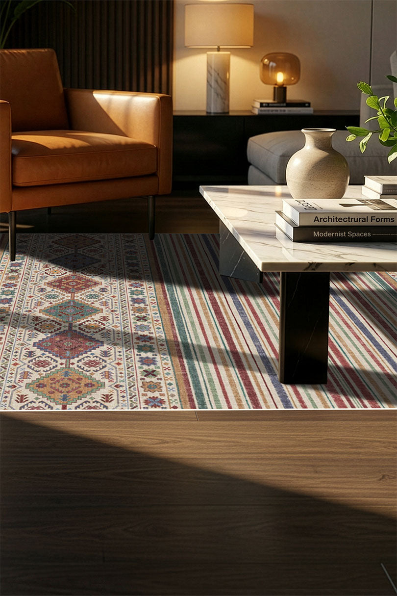 teppana-samira-bunt-teppich-waschbarer-boho-teppich image 4