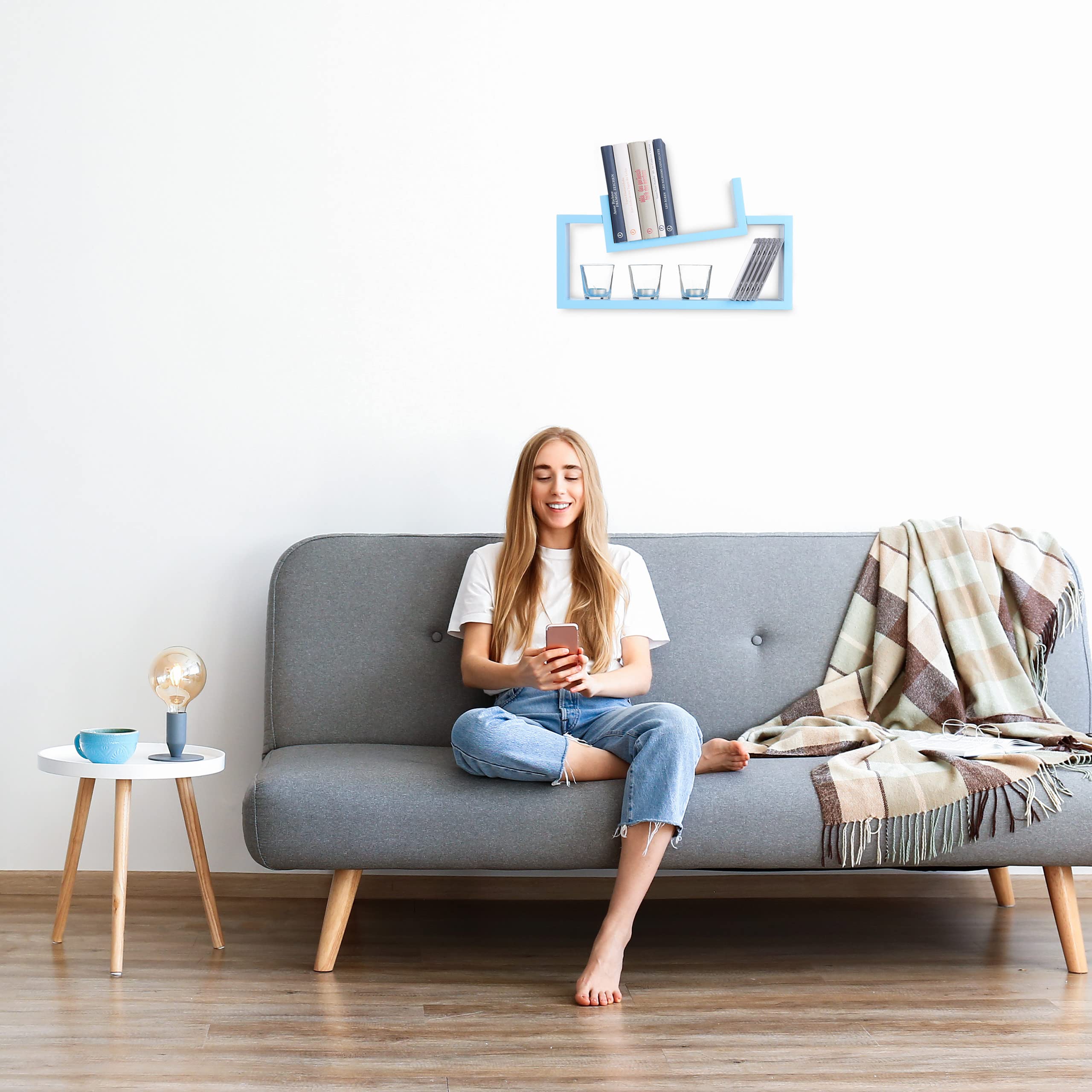 relaxdays-wandregal-2er-set-u-form-holz-blau-50x28x12-cm image 2