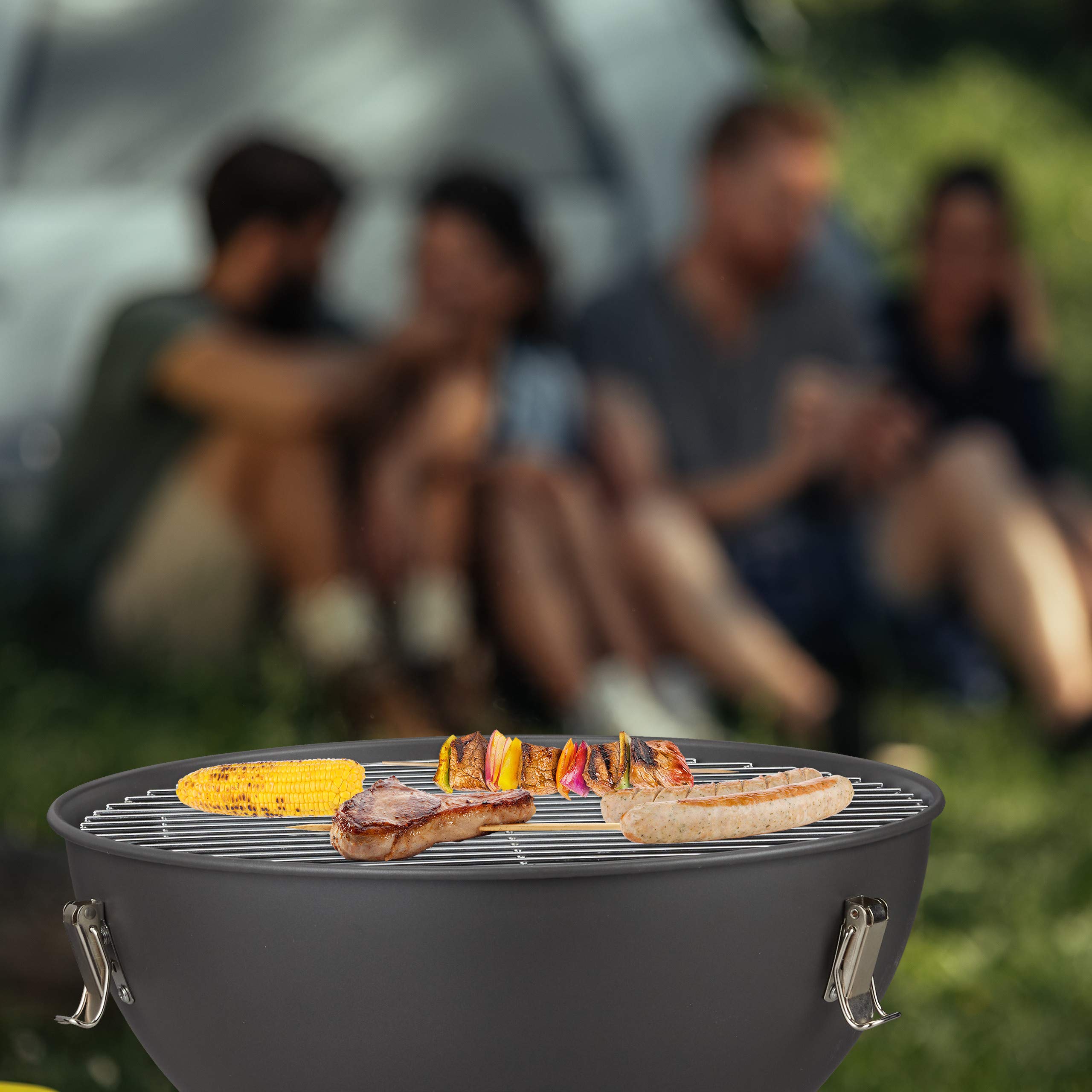 relaxdays-kugelgrill-tragbar-mit-deckel-42x37-cm-dunkelgrau-holzkohlegrill-mit-z image 6