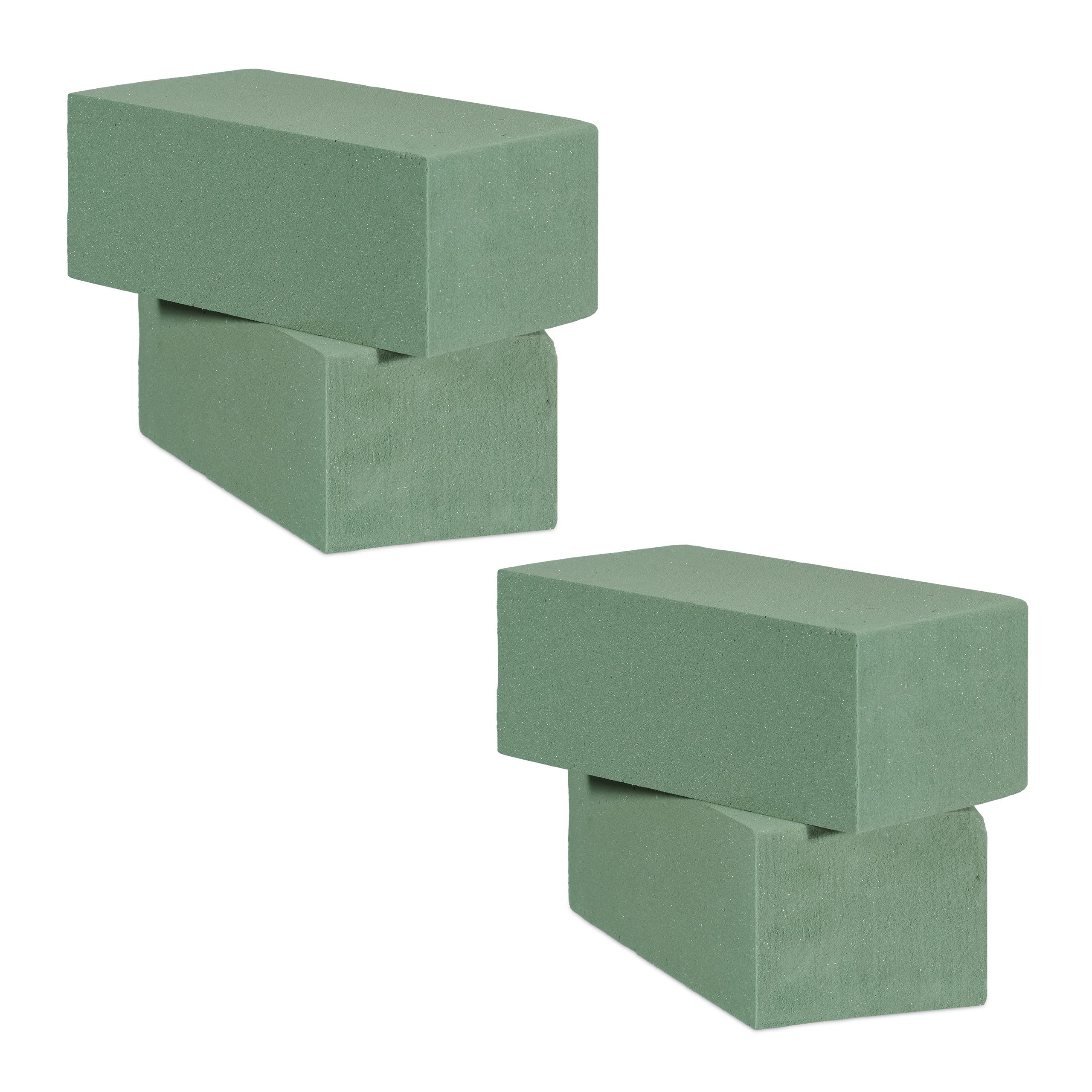 relaxdays-steckschaum-f-r-frischblumen-4er-set-8-x-23-x-11-cm-gr-n image 1