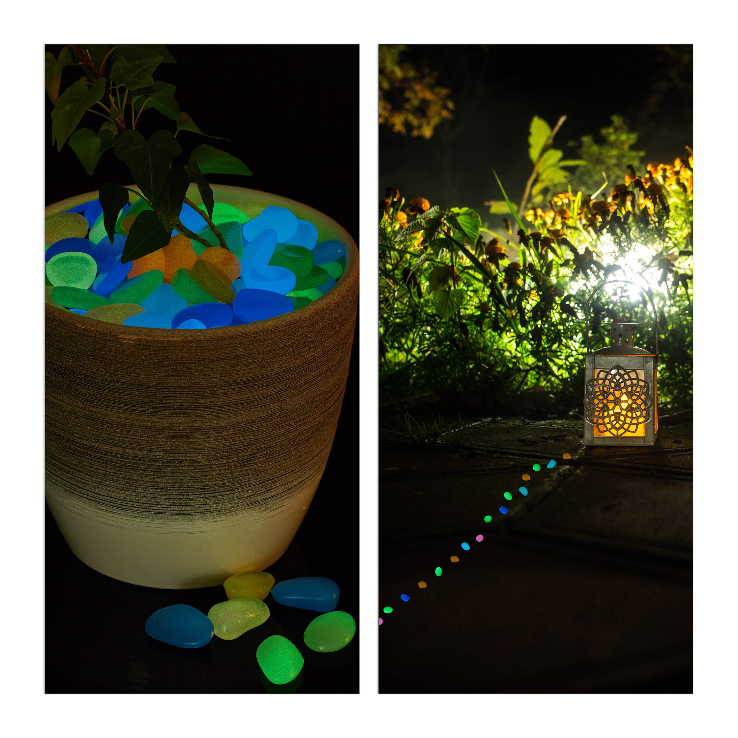 relaxdays-leuchtsteine-200-st-ck-fluoreszierend-bunt-2-3-cm image 2