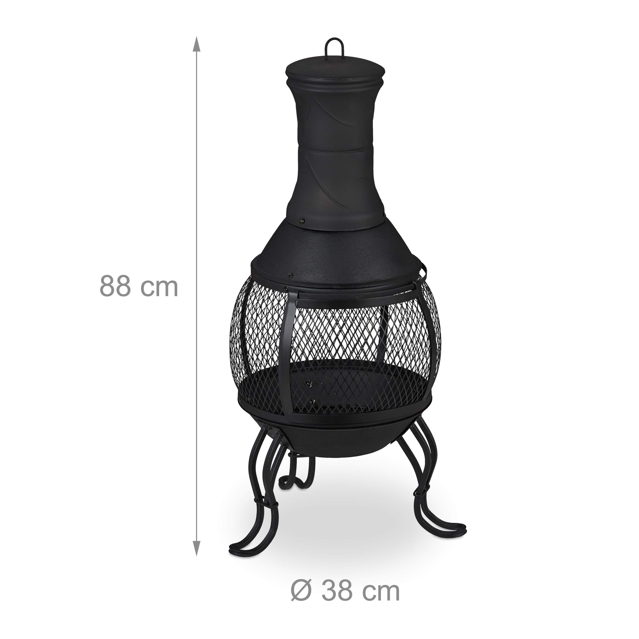relaxdays-terrassenofen-aztekenofen-hxd-88x38-cm-mit-funkenschutz-schwarz image 4