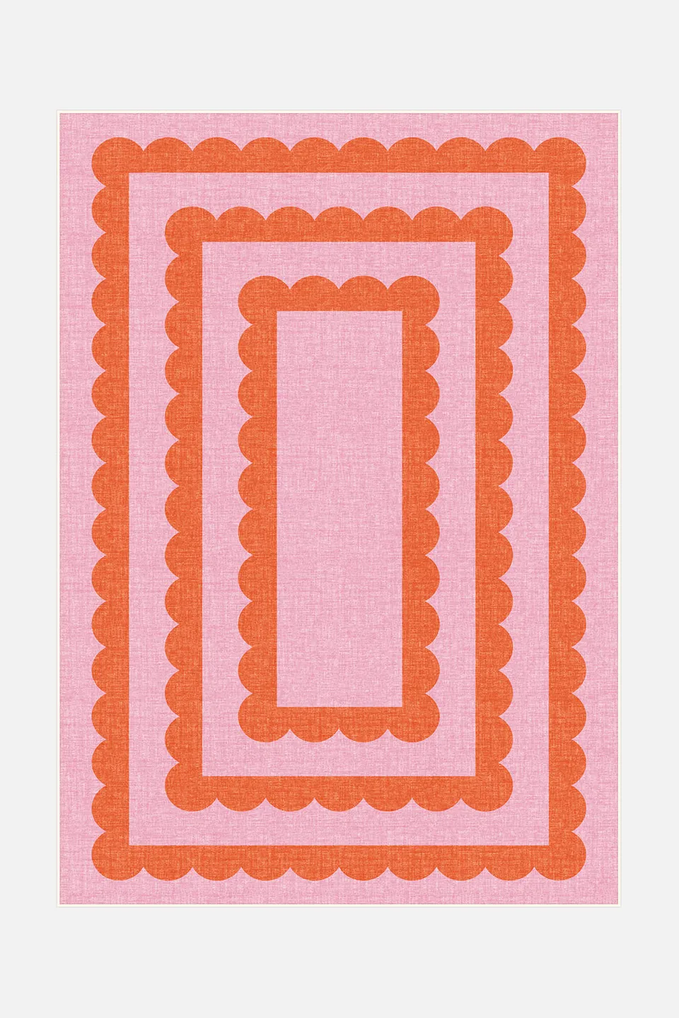 teppana-ellie-koralle-teppich-waschbar-geometrisch image 1