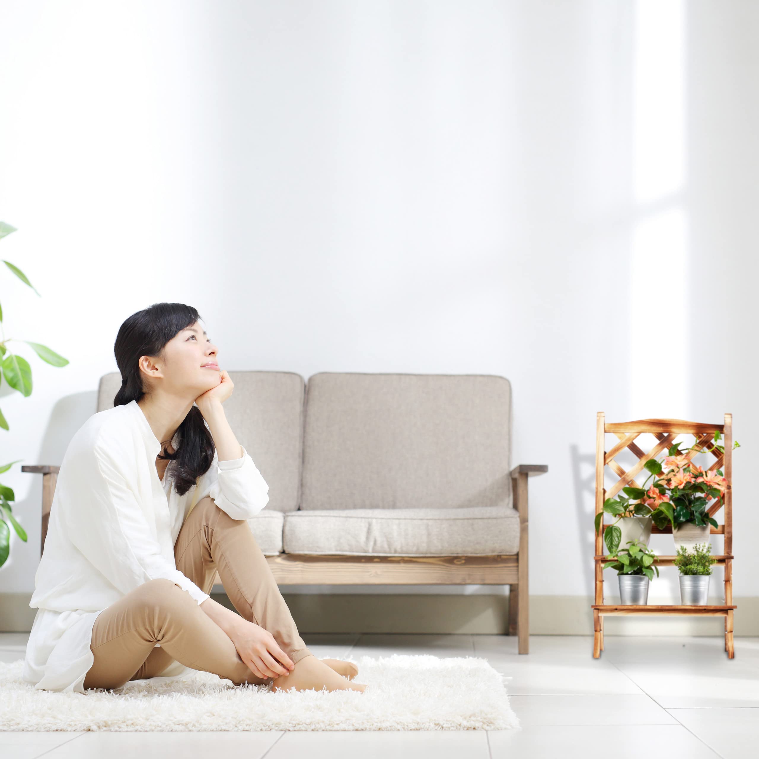 relaxdays-blumentreppe-mit-rankgitter-109x61x40-cm-gebrannt-2-ebenen image 3
