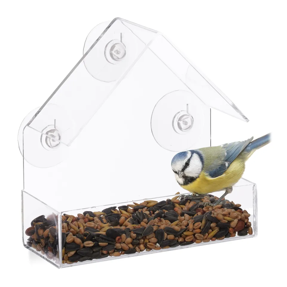 relaxdays-fenster-vogelfutterhaus-transparent-mit-3-saugn-pfen-acrylglas image 1