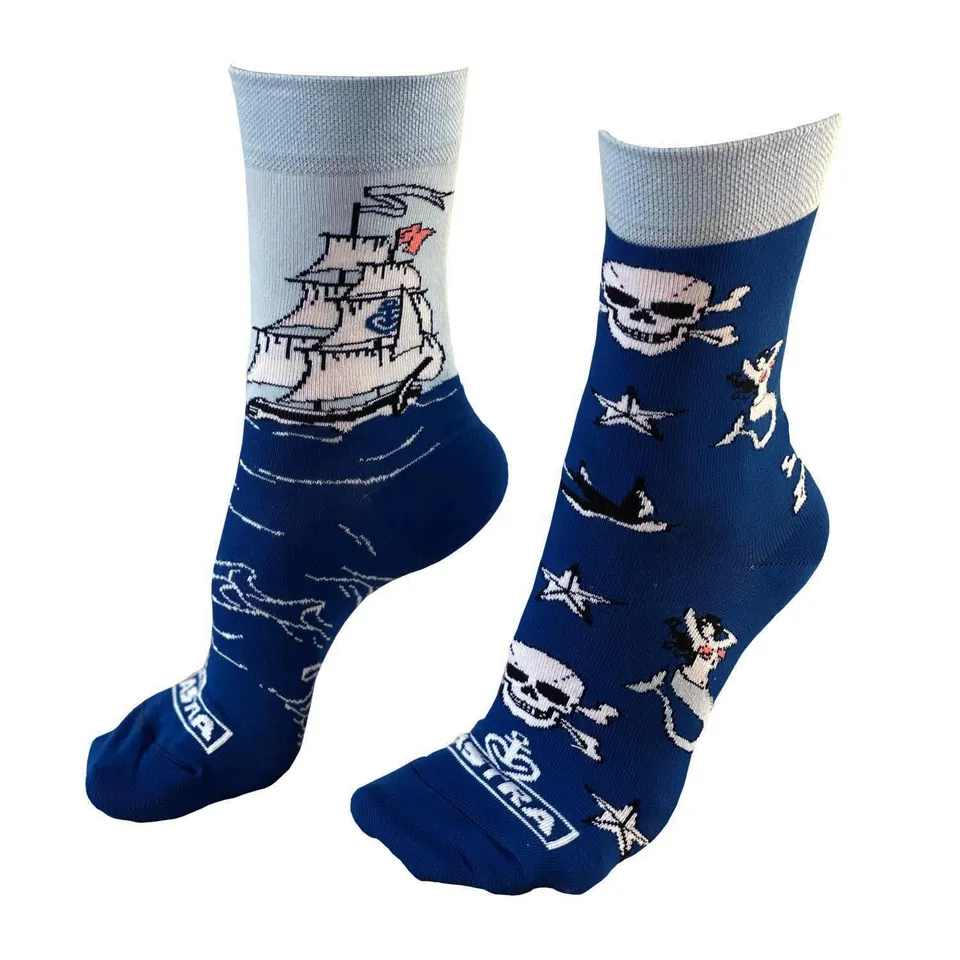 astra-socken-mismatch-blau-mit-seemanns-motiven-f-r-damen-herren image 1