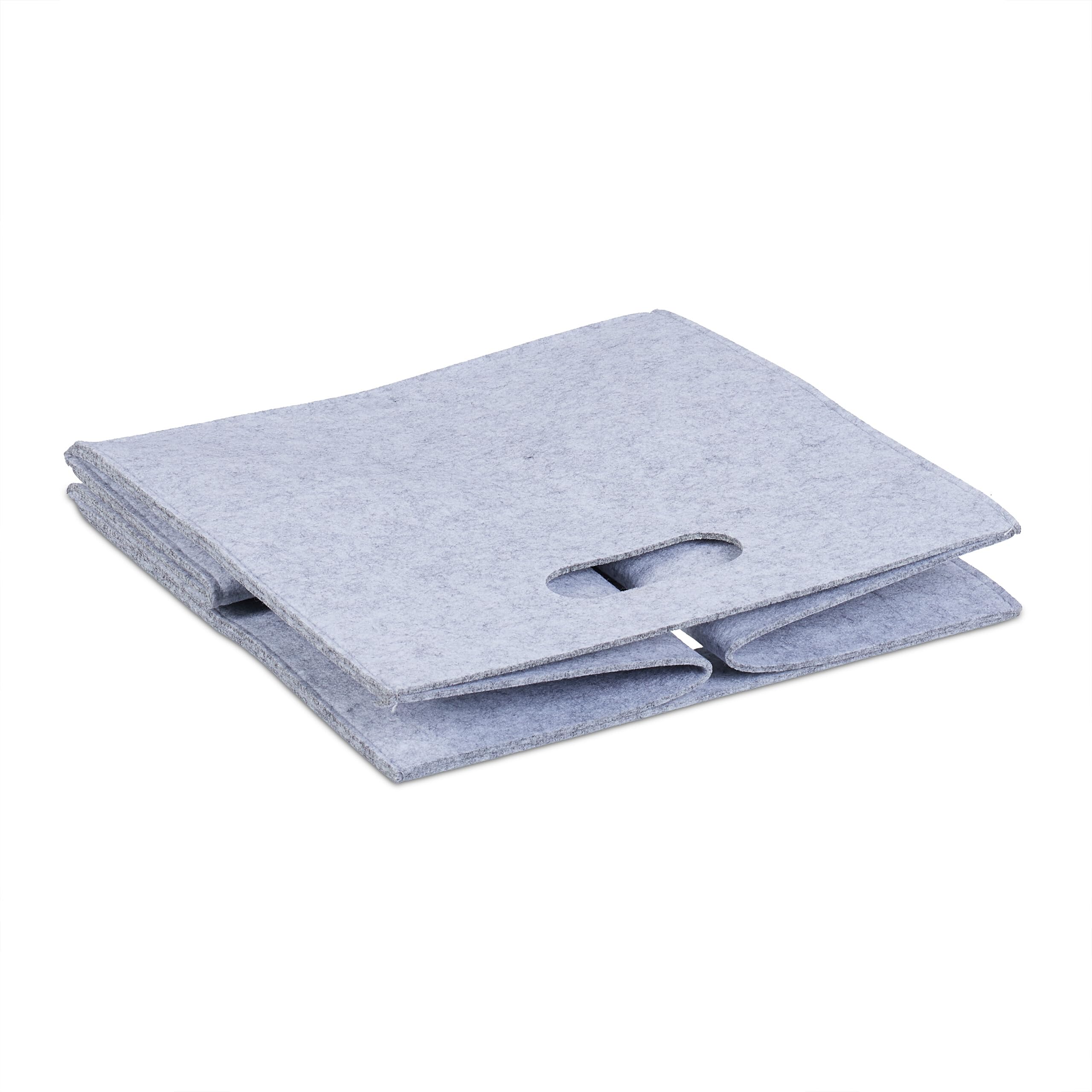 relaxdays-filzkorb-quadratisch-30-x-30-x-30-cm-grau-faltbar-23-l image 6