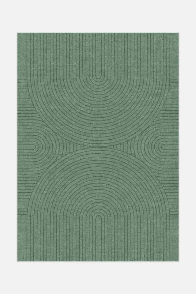 teppana-zen-gr-n-teppich-waschbarer-geometrischer-teppich image 1