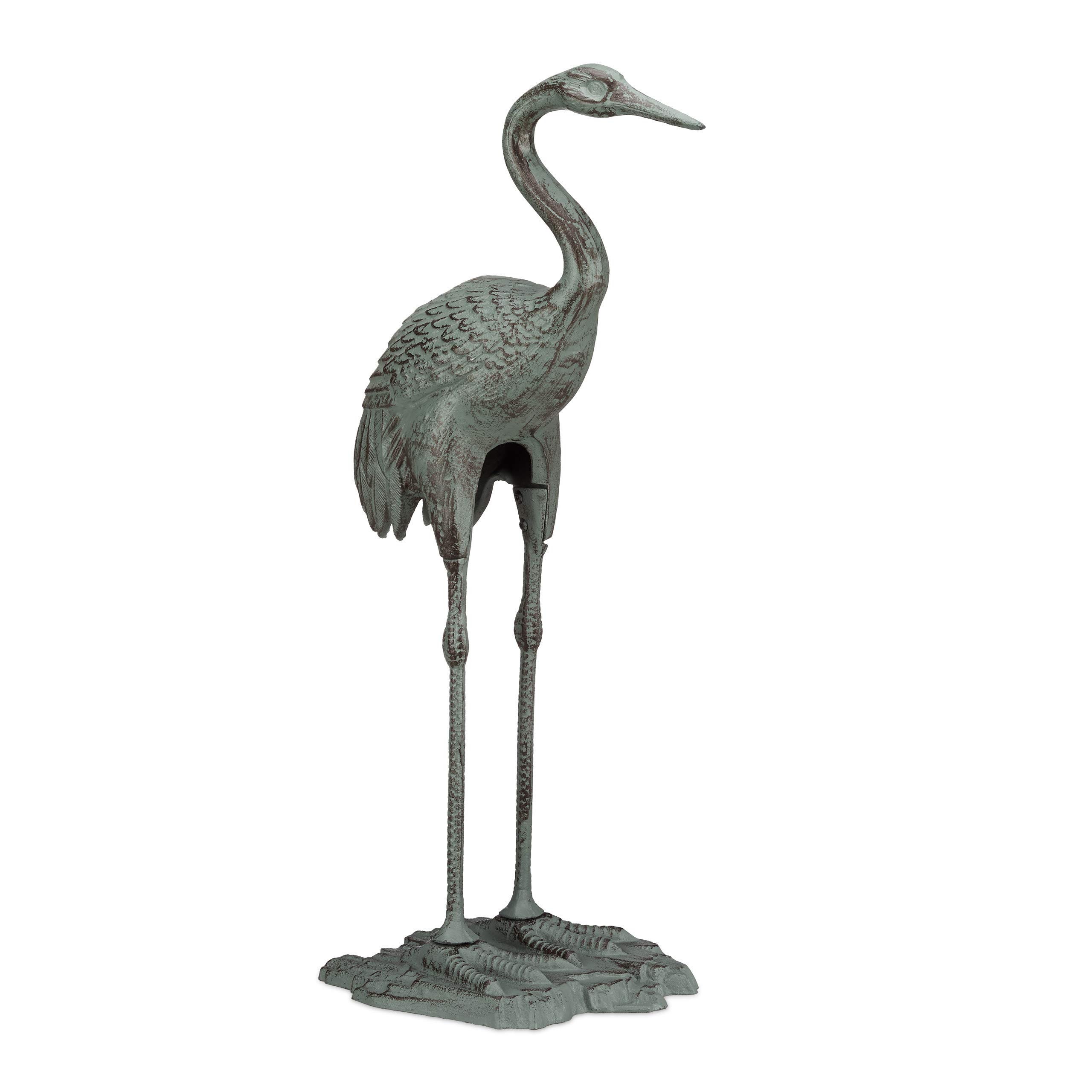 relaxdays-dekofigur-kranich-aus-gusseisen-72-x-32-x-22-cm-gr-n image 7