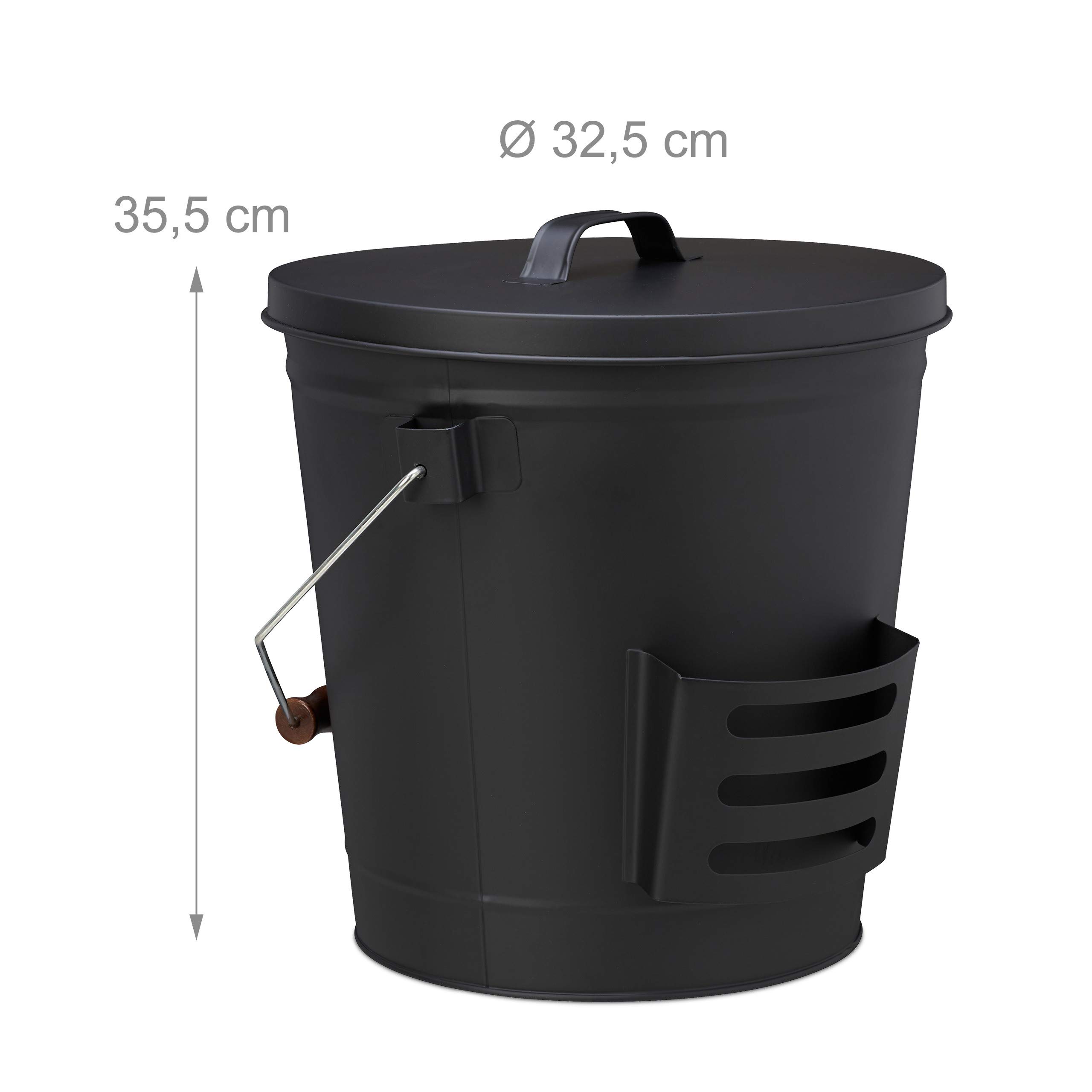 relaxdays-ascheeimer-mit-deckel-und-schaufel-19-l-schwarz image 4