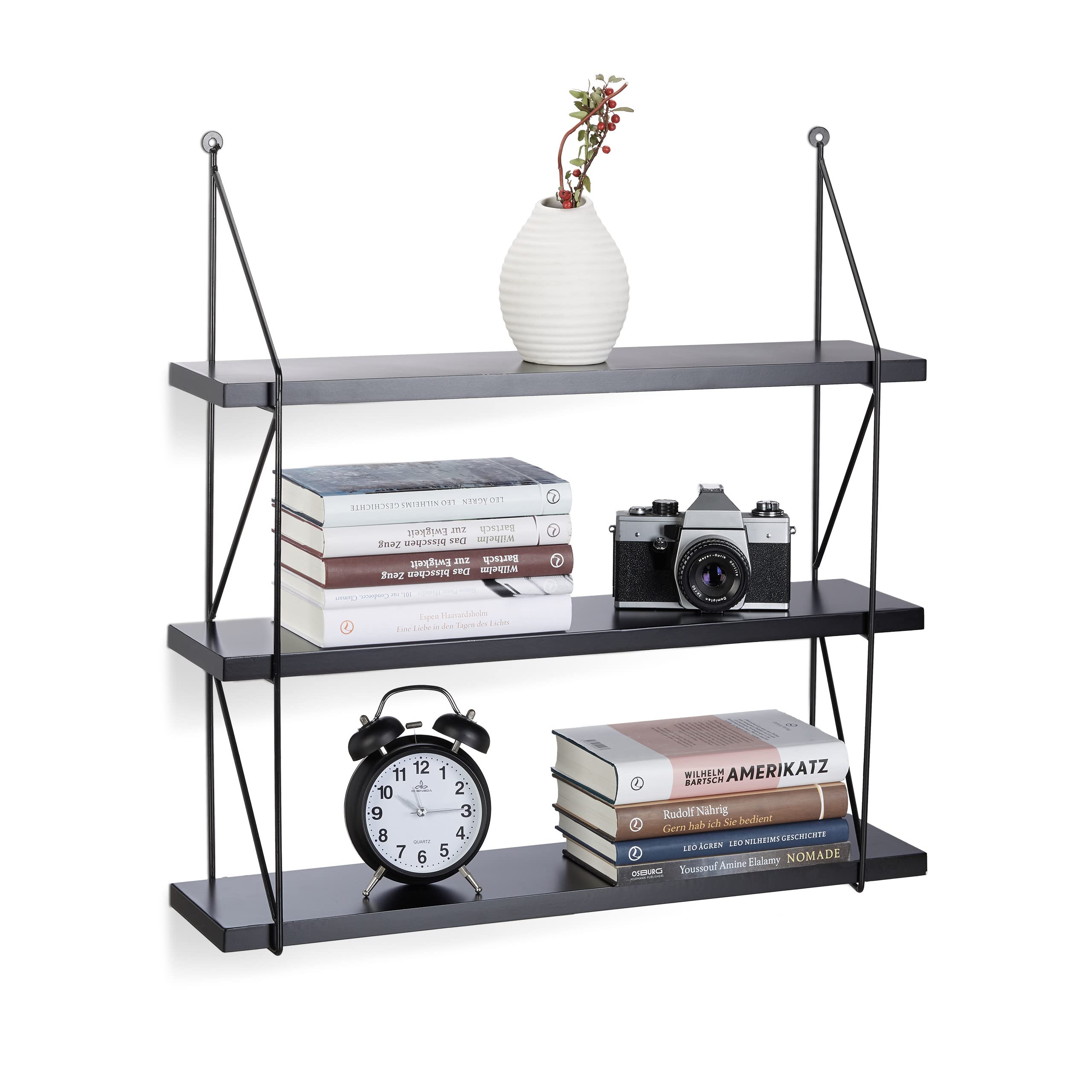 relaxdays-h-ngeregal-wand-3-ebenen-wandboard-62x60x16-cm-in-schwarz image 1