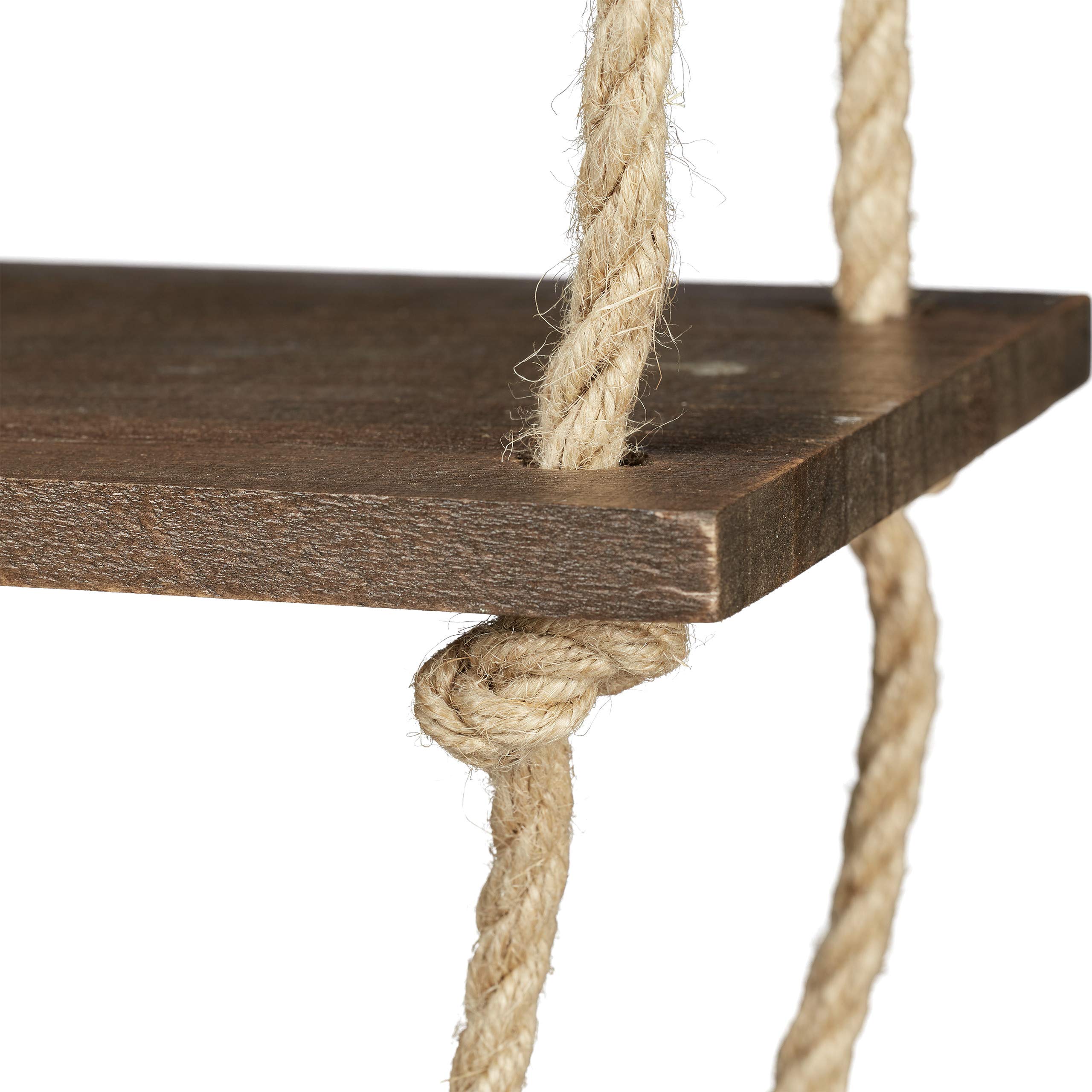 relaxdays-h-ngeregal-holz-2-ablagen-seil-regal-63x43x13-cm-braun image 6