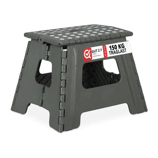 relaxdays-klapphocker-faltbar-camping-hocker-badhocker-hellgrau image 1