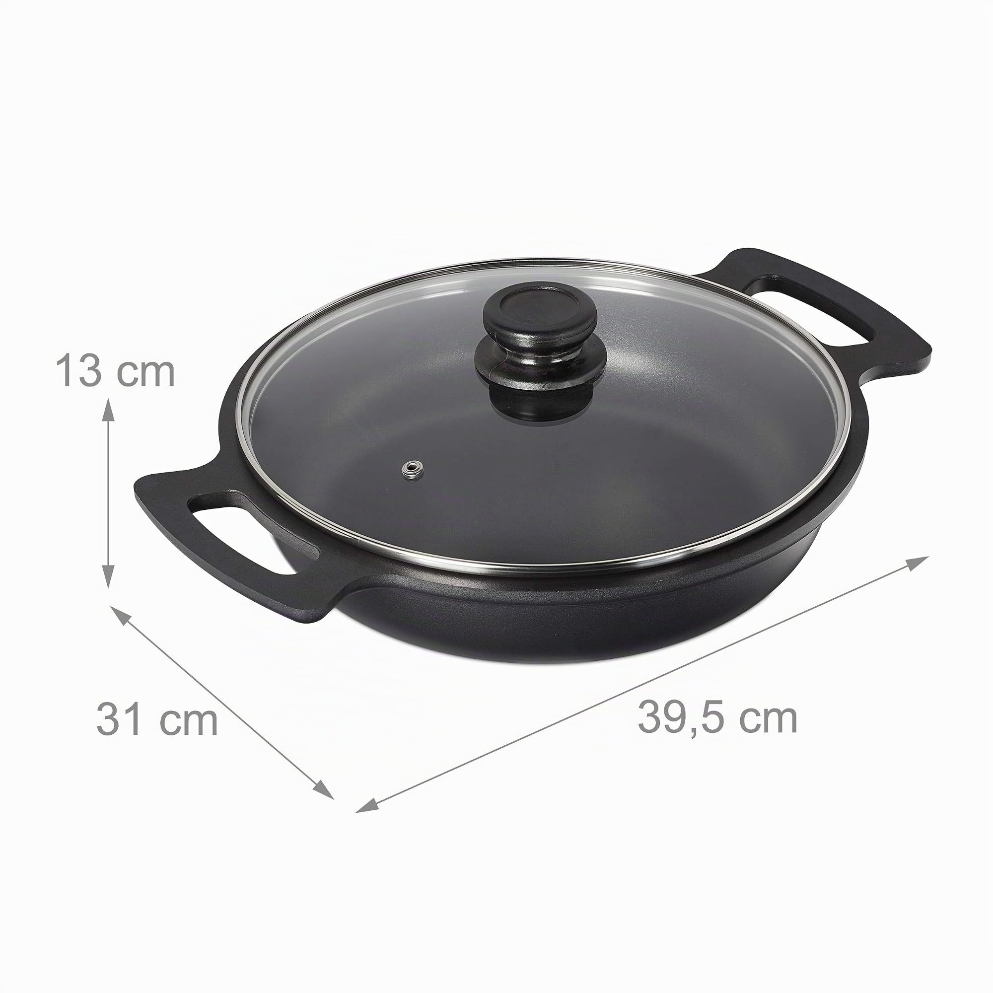 relaxdays-servierpfanne-28-cm-anthrazit-mit-deckel-antihaft-f-r-herd-grill image 4