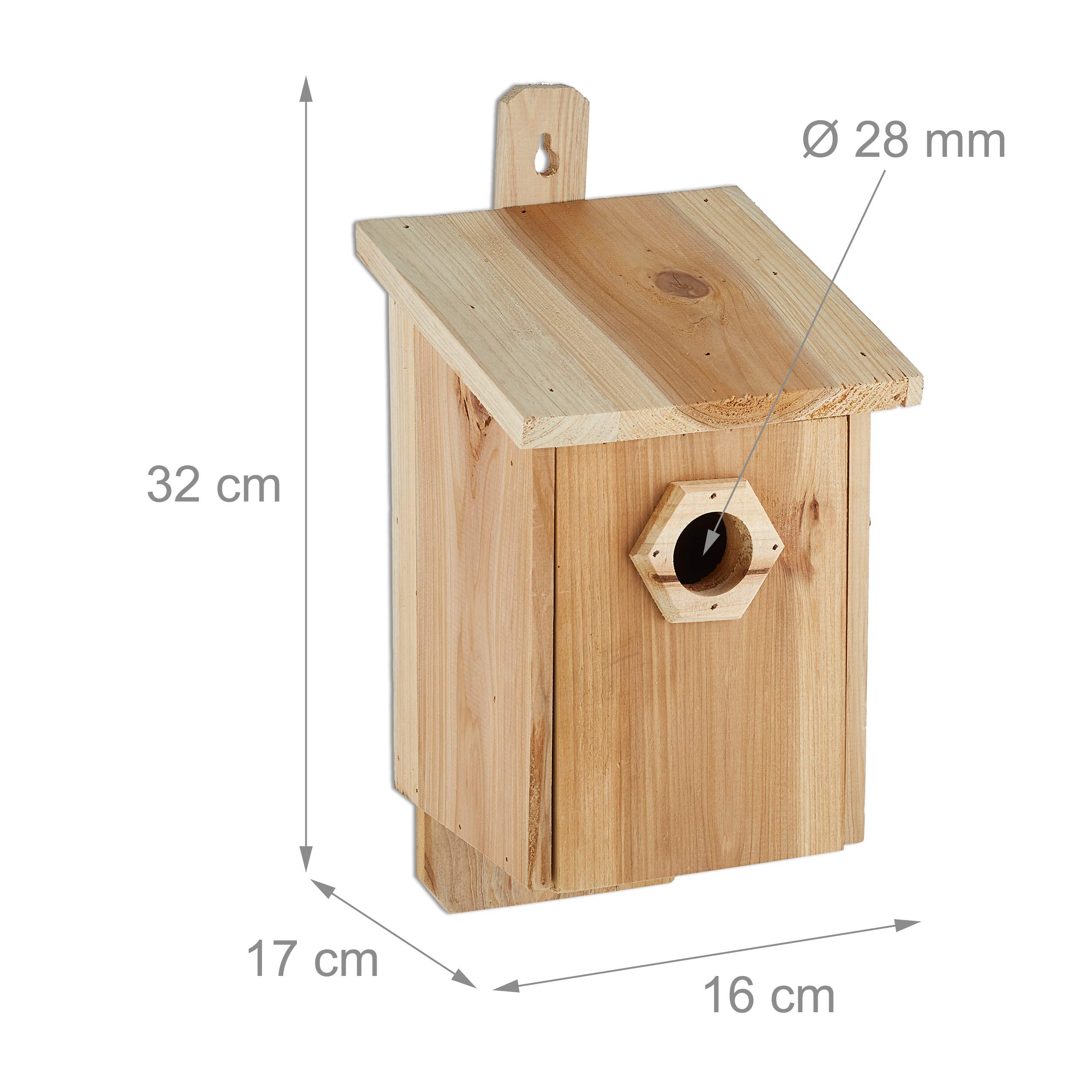 relaxdays-nistkasten-v-gel-28-mm-einflugloch-holz-natur-32-x-16-x-17-cm image 4