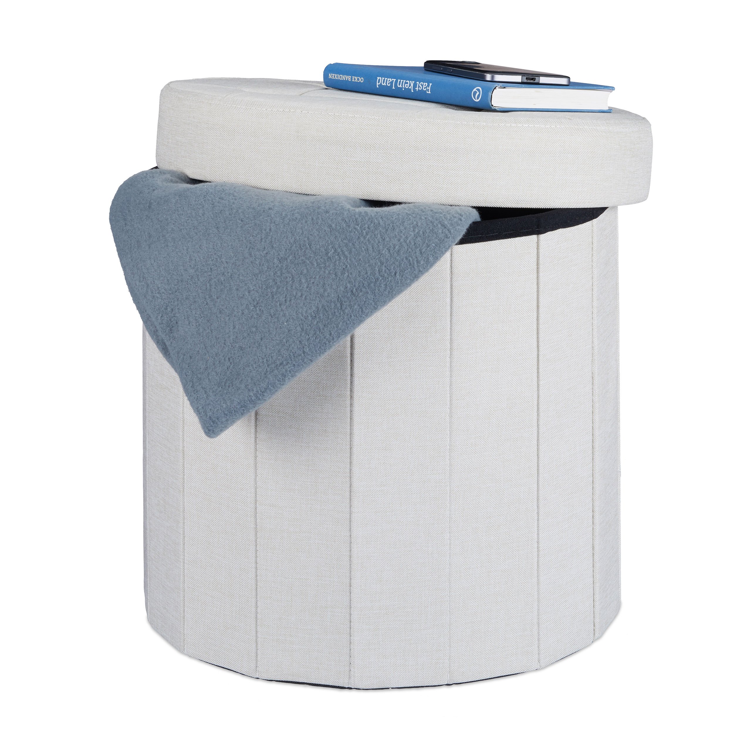 relaxdays-sitzhocker-mit-stauraum-gr-e-m-38-x-38-x-38-cm-dunkelgrau-faltbar-bis- image 8