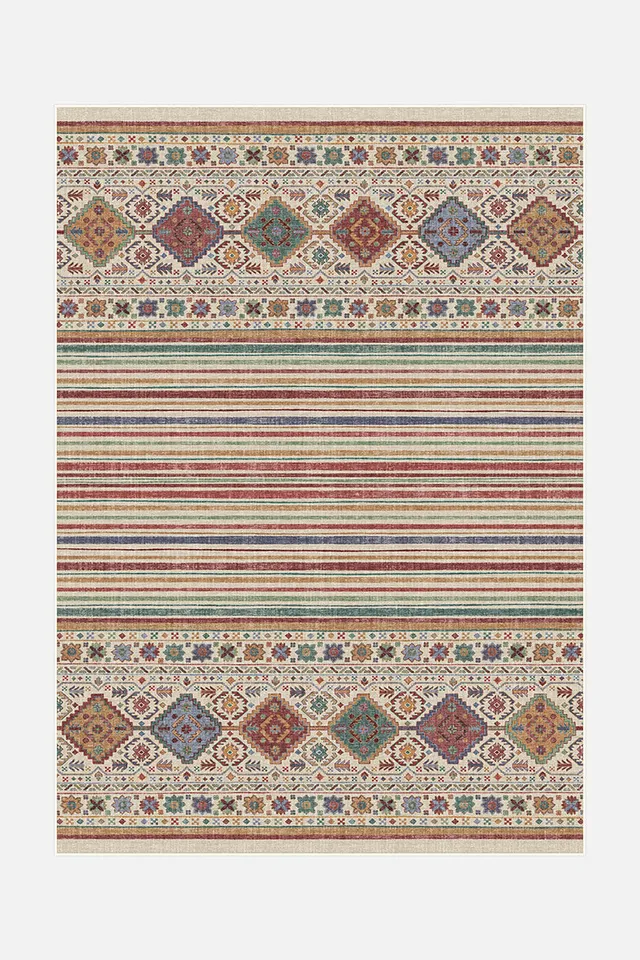 teppana-samira-bunt-teppich-waschbarer-boho-teppich image 1