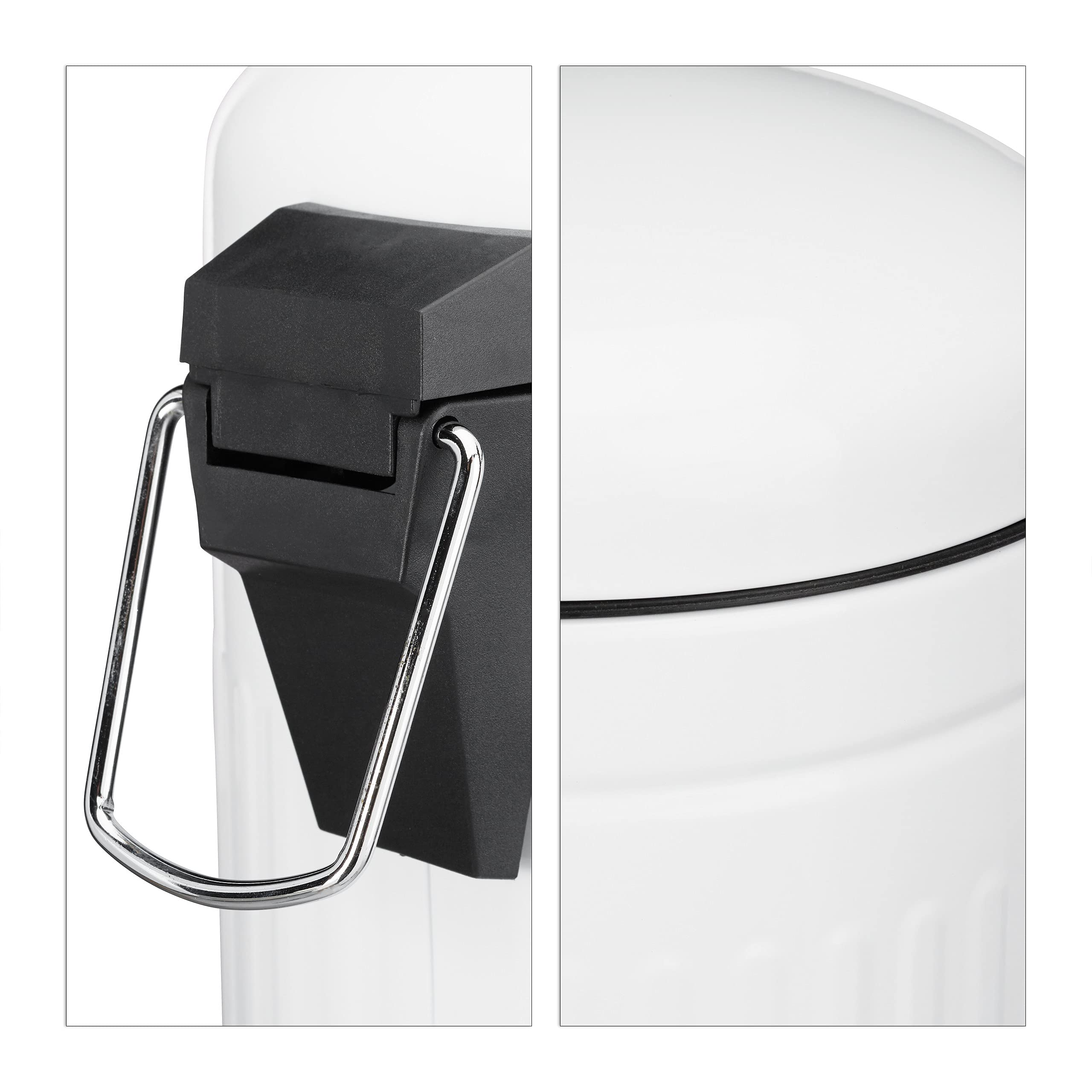 relaxdays-treteimer-5-liter-mit-absenkautomatik-in-wei image 8