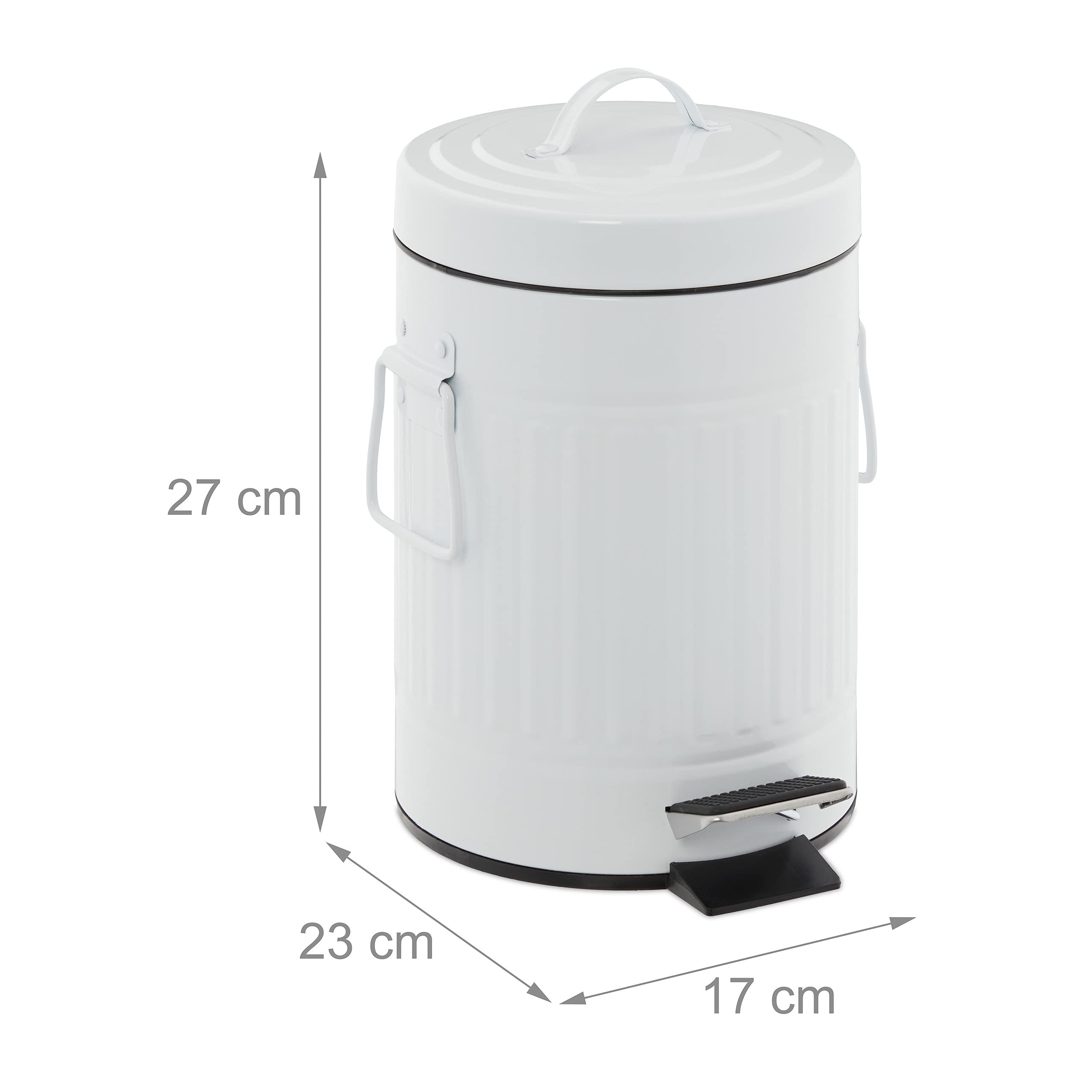 relaxdays-kosmetikeimer-3-liter-metall-treteimer-wei image 4