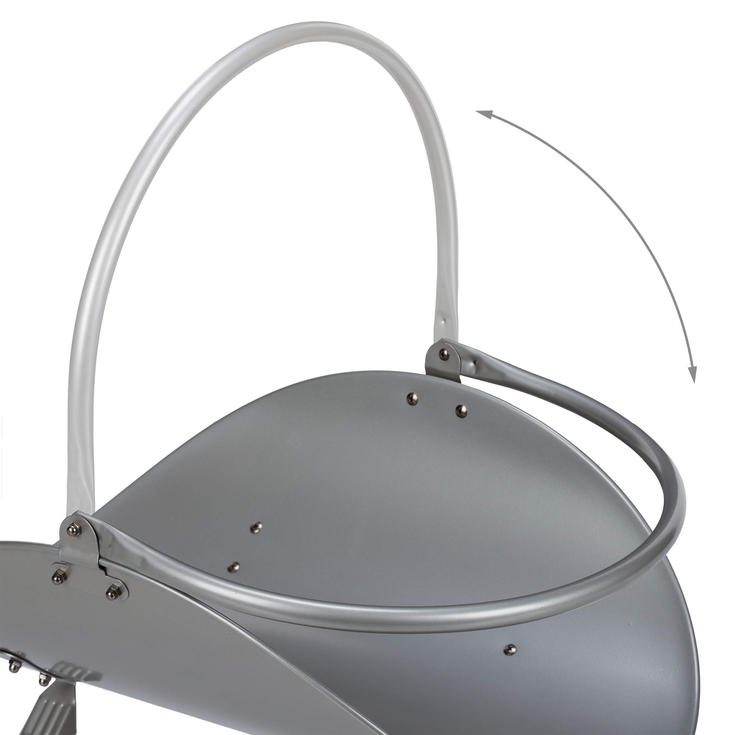 relaxdays-kaminholzkorb-metall-oval-43x34x48cm-silber image 7