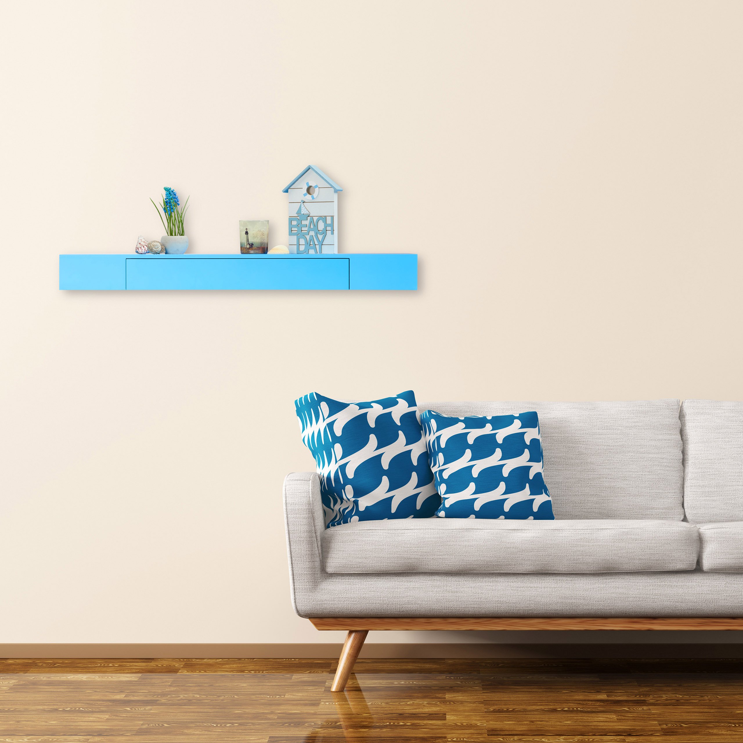 relaxdays-wandregal-mit-schublade-gr-n-25-cm-tief image 2