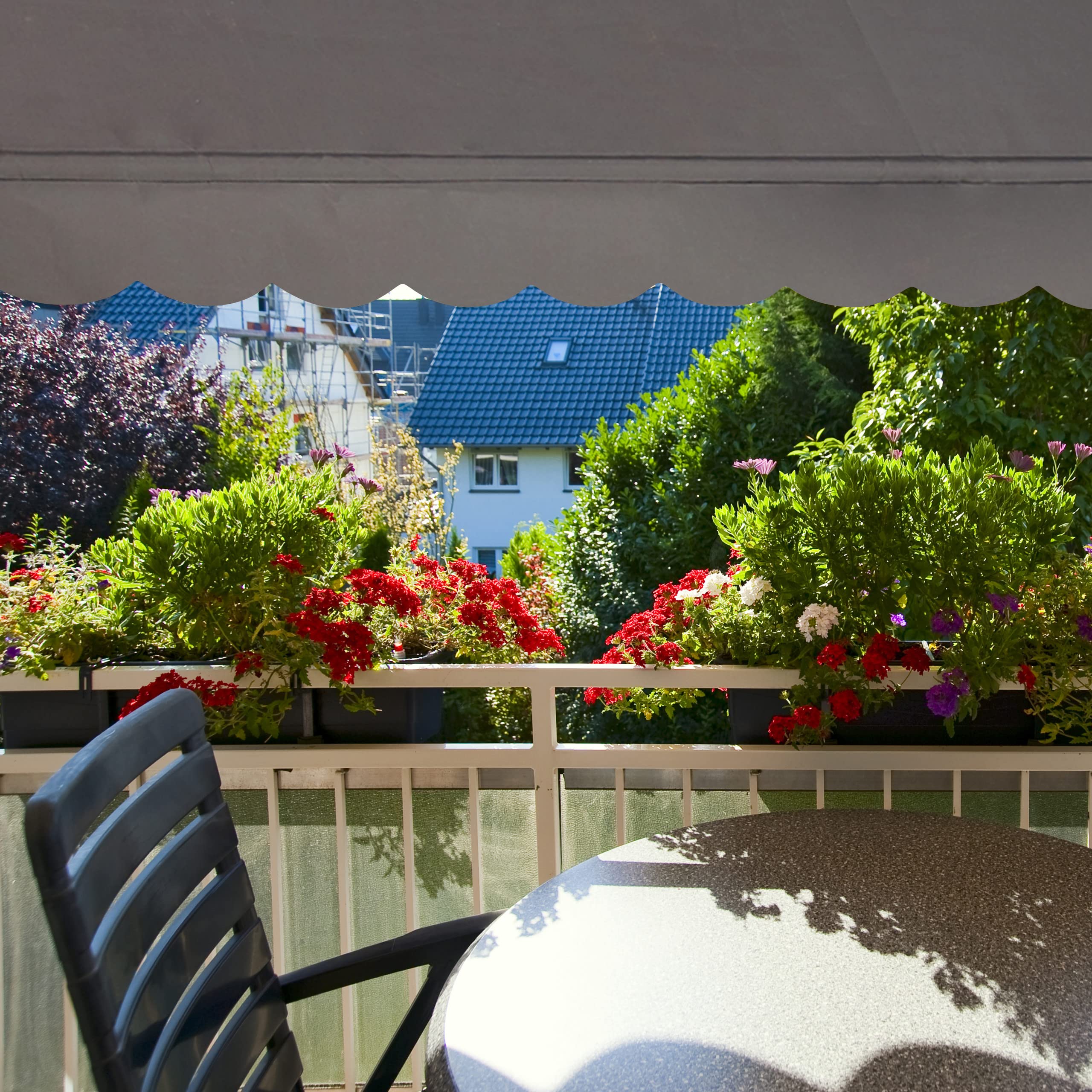 relaxdays-klemmmarkise-balkon-150-cm-grau-polyester-mit-handkurbel-ohne-bohren image 3