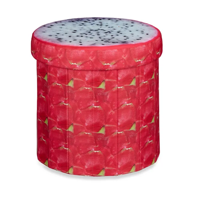 relaxdays-sitzhocker-faltbar-drachenfrucht-38x38-5x38-5cm-30l image 1
