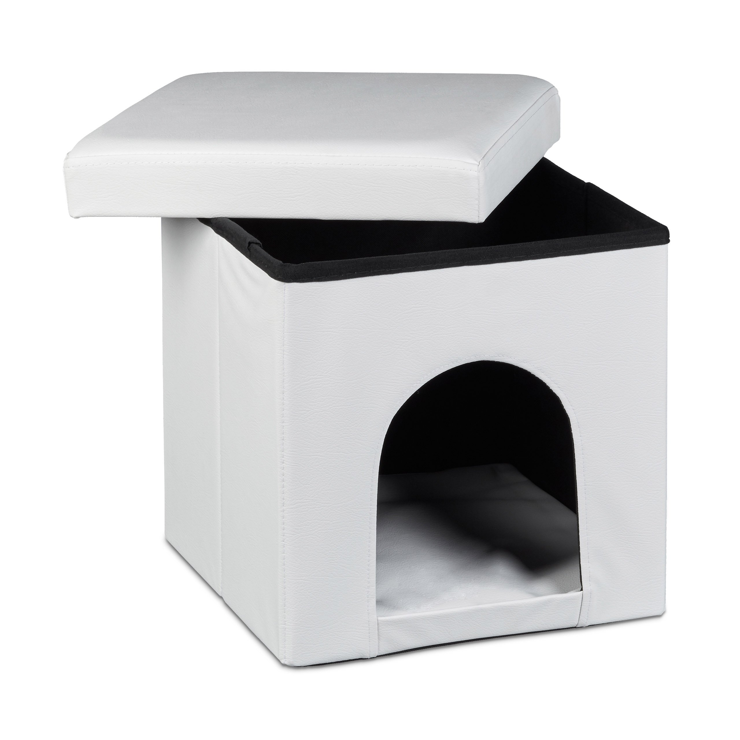 relaxdays-hundebox-sitzhocker-38x38x38-cm-wei-bis-300-kg image 3